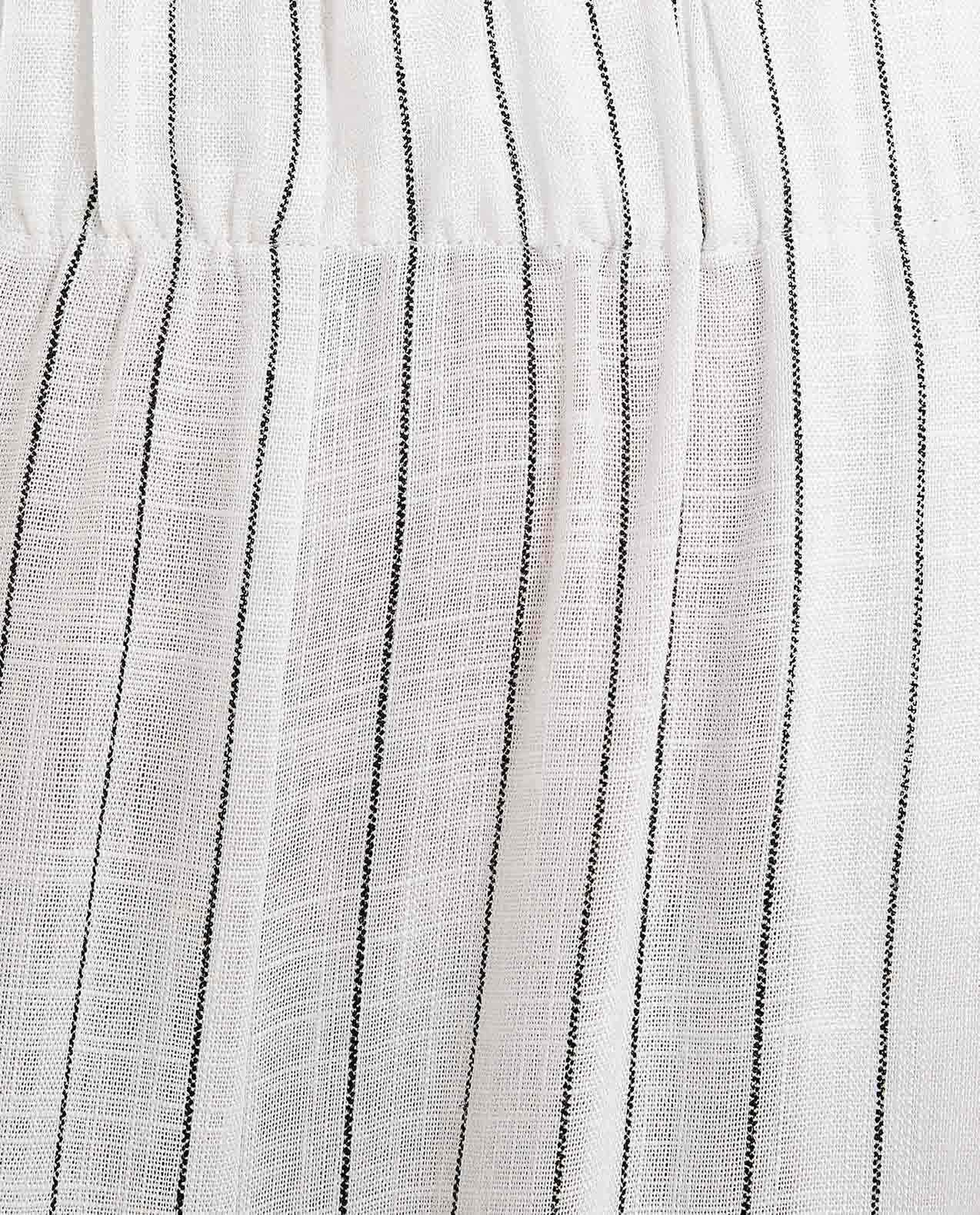 Striped Wide Leg Pants with Elastic Waist