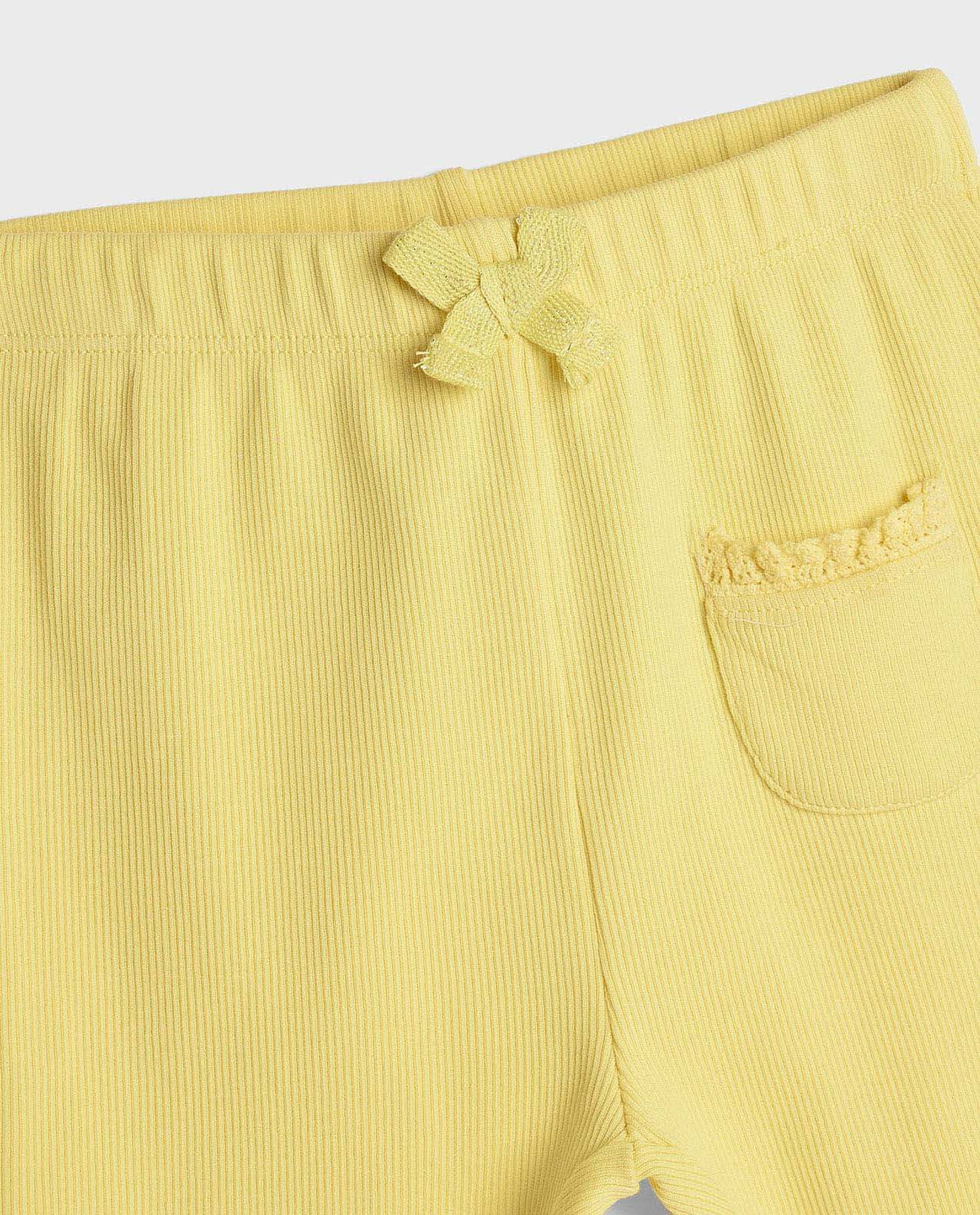 Pocket Detail Pants with Drawstring Closure