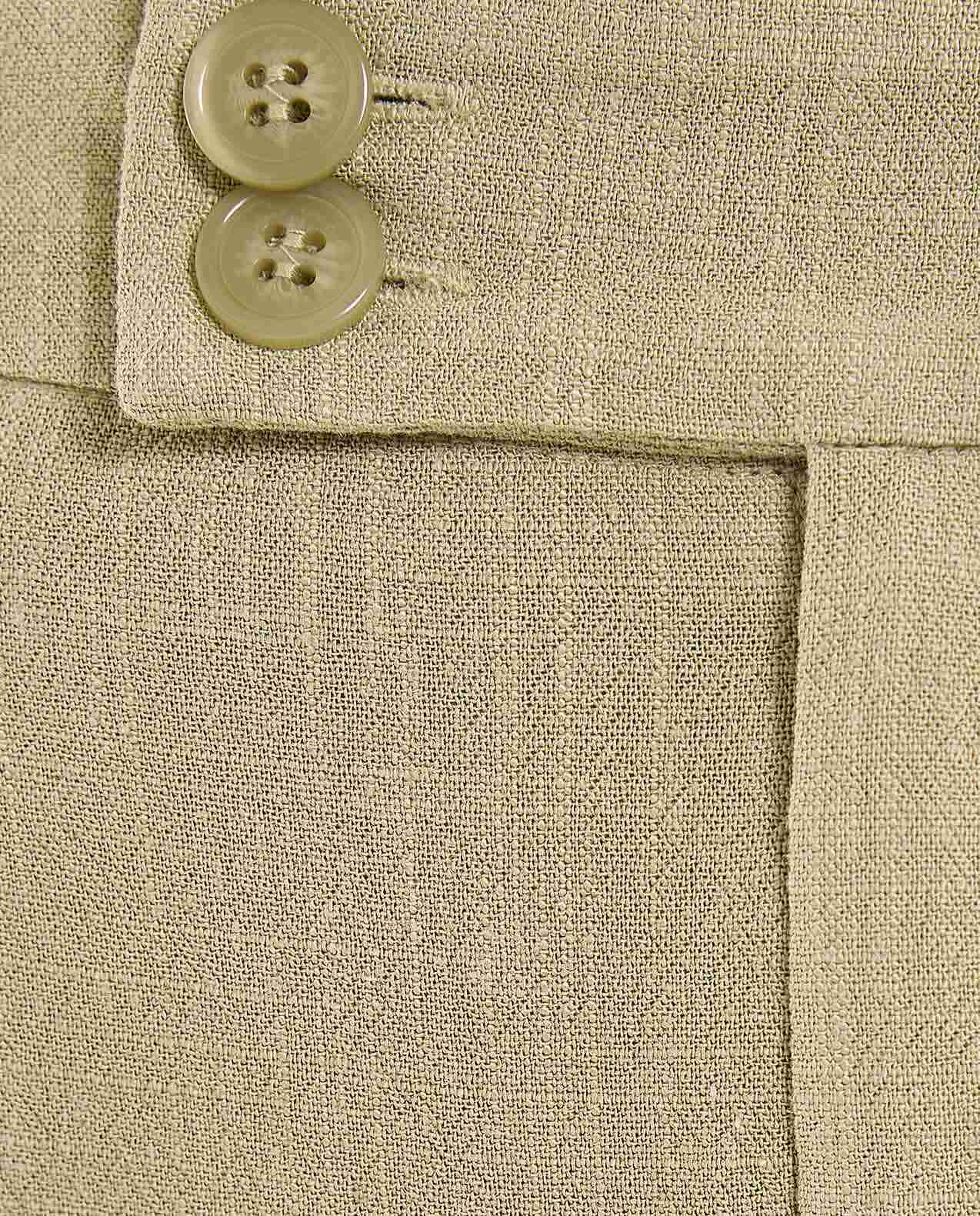 Pleat Detail Wide Leg Pants with Button Closure