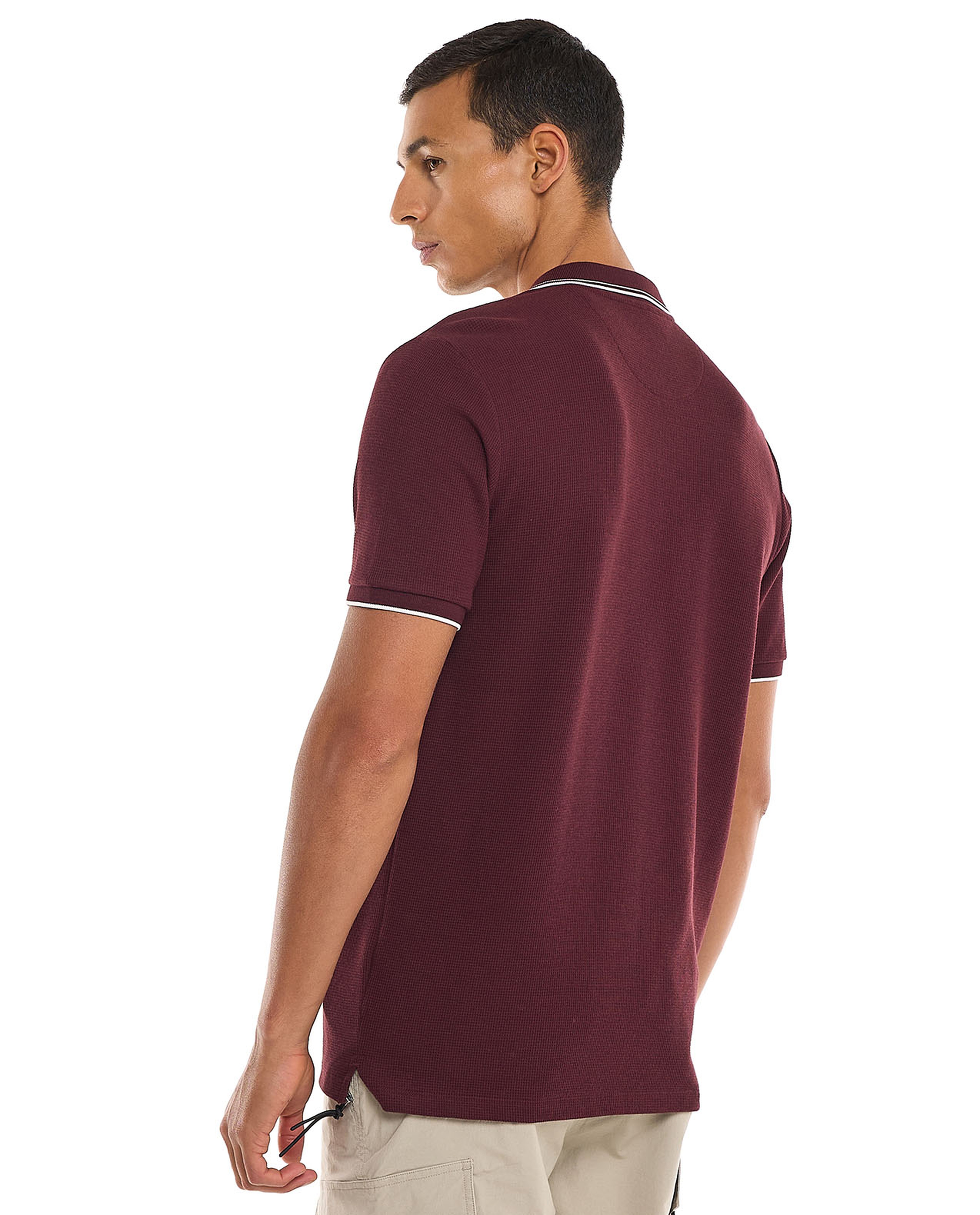 Logo Detail Polo T-Shirt with Short Sleeves