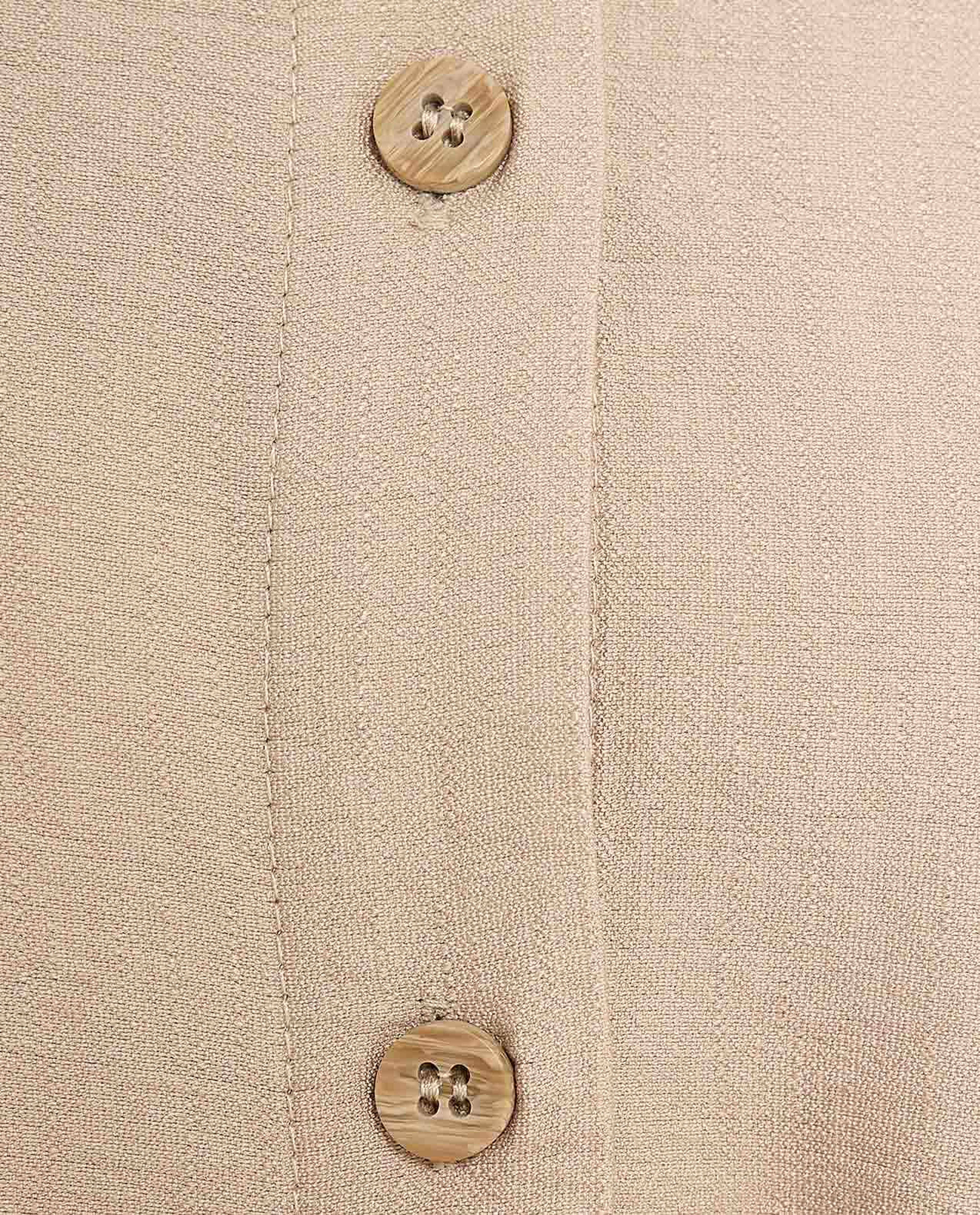 Crinkled Tunic with Classic Collar and Long Sleeves