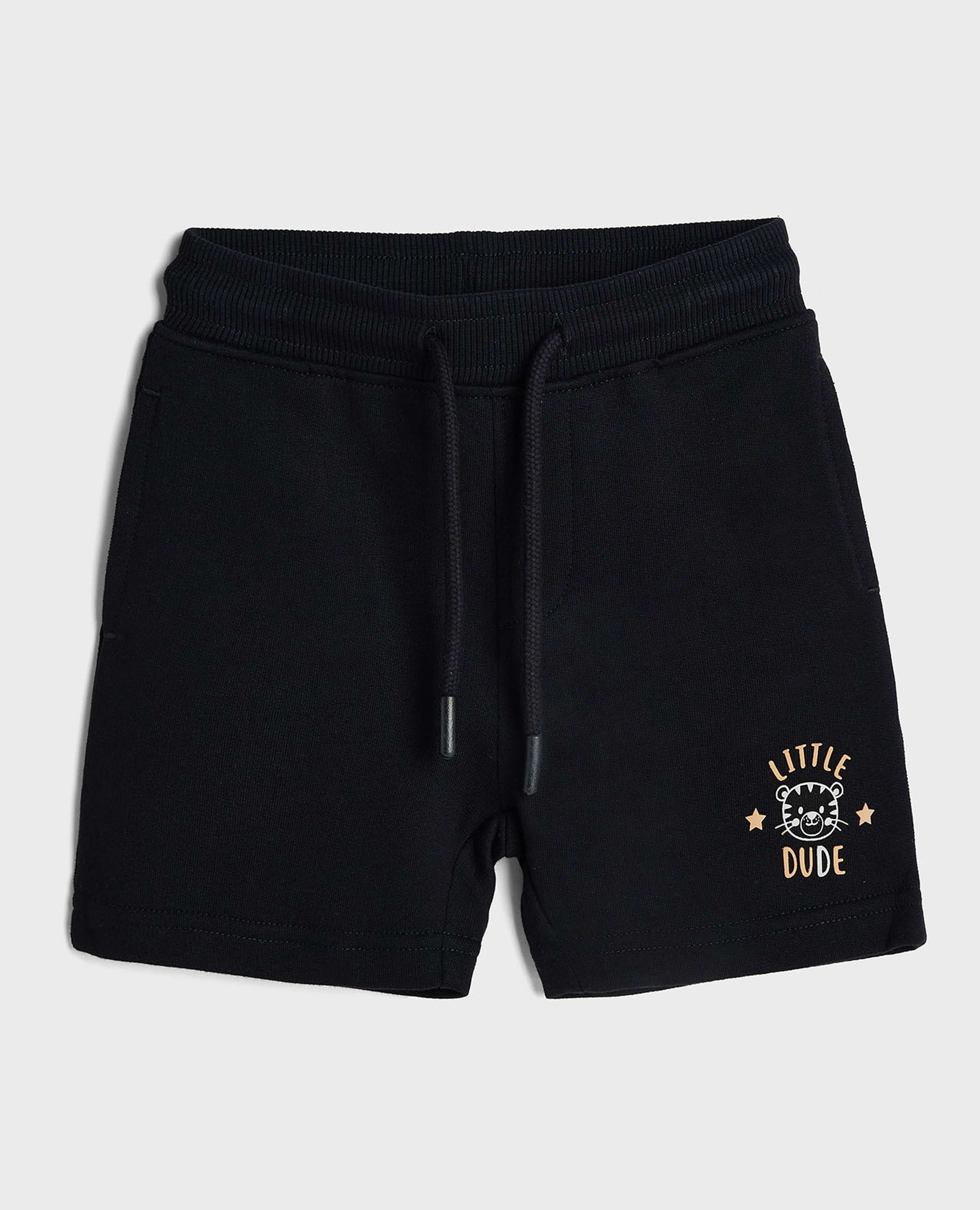 Printed Shorts with Drawstring Closure