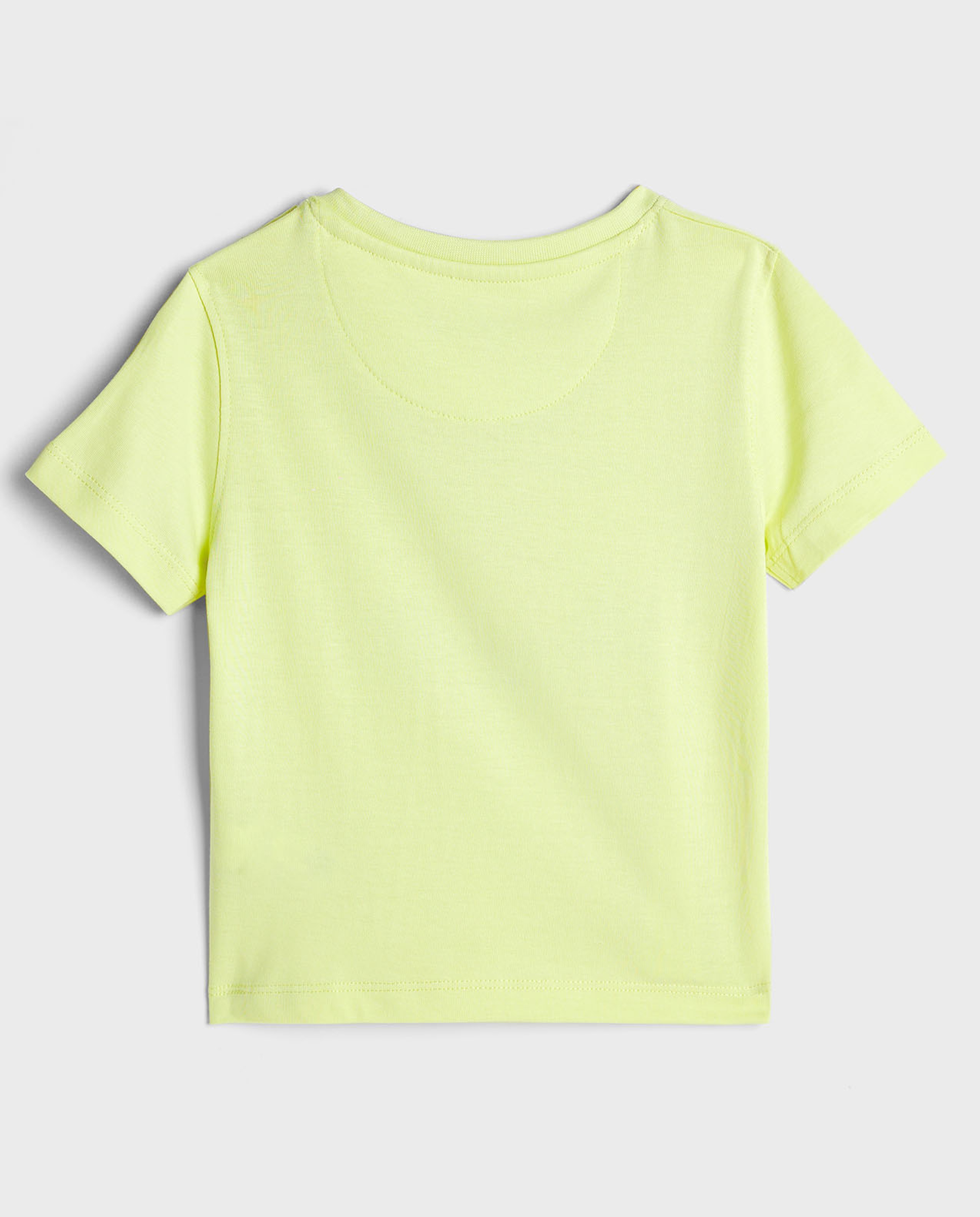 Embroidered T-Shirt with Crew Neck and Short Sleeves