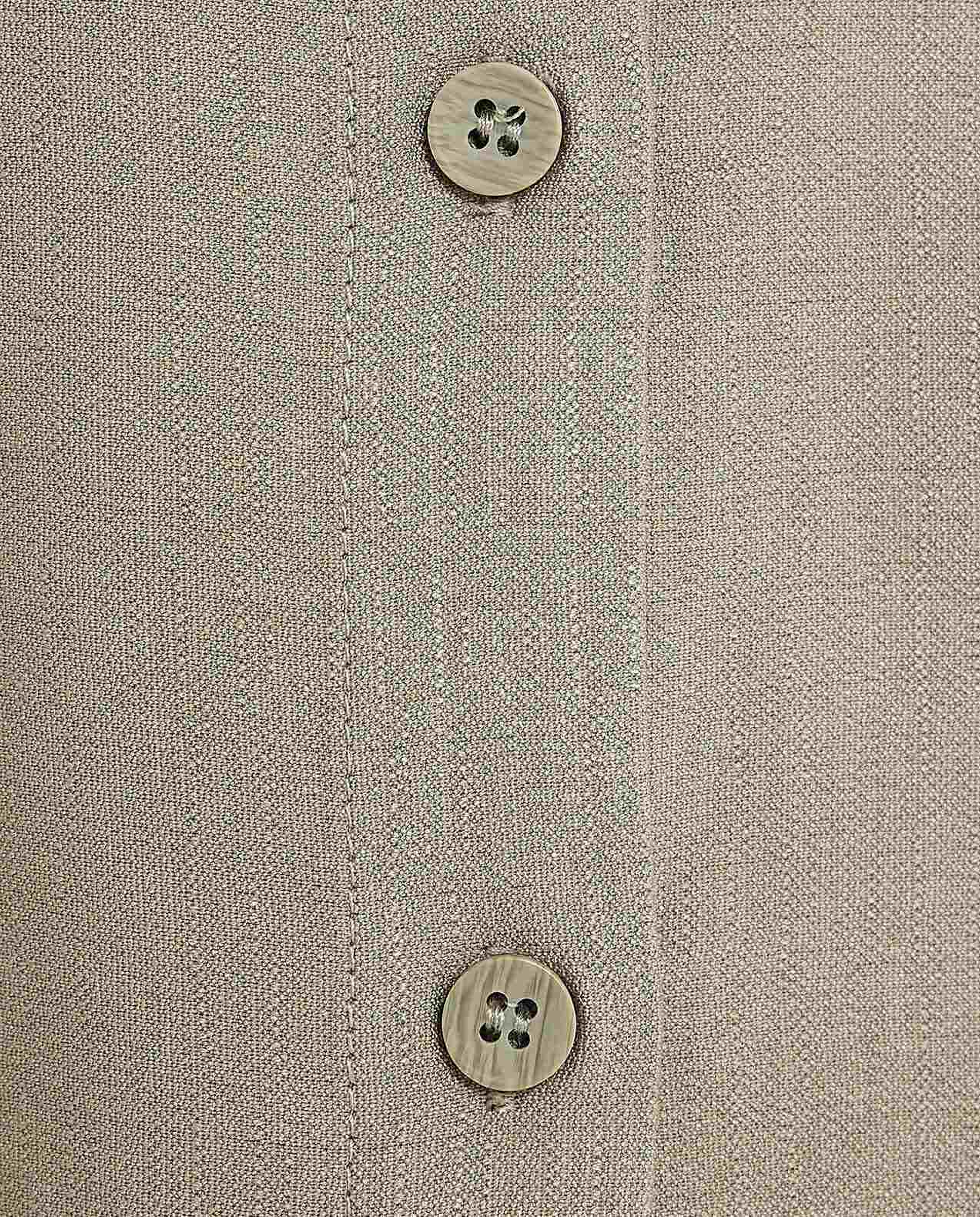 Crinkled Tunic with Classic Collar and Long Sleeves