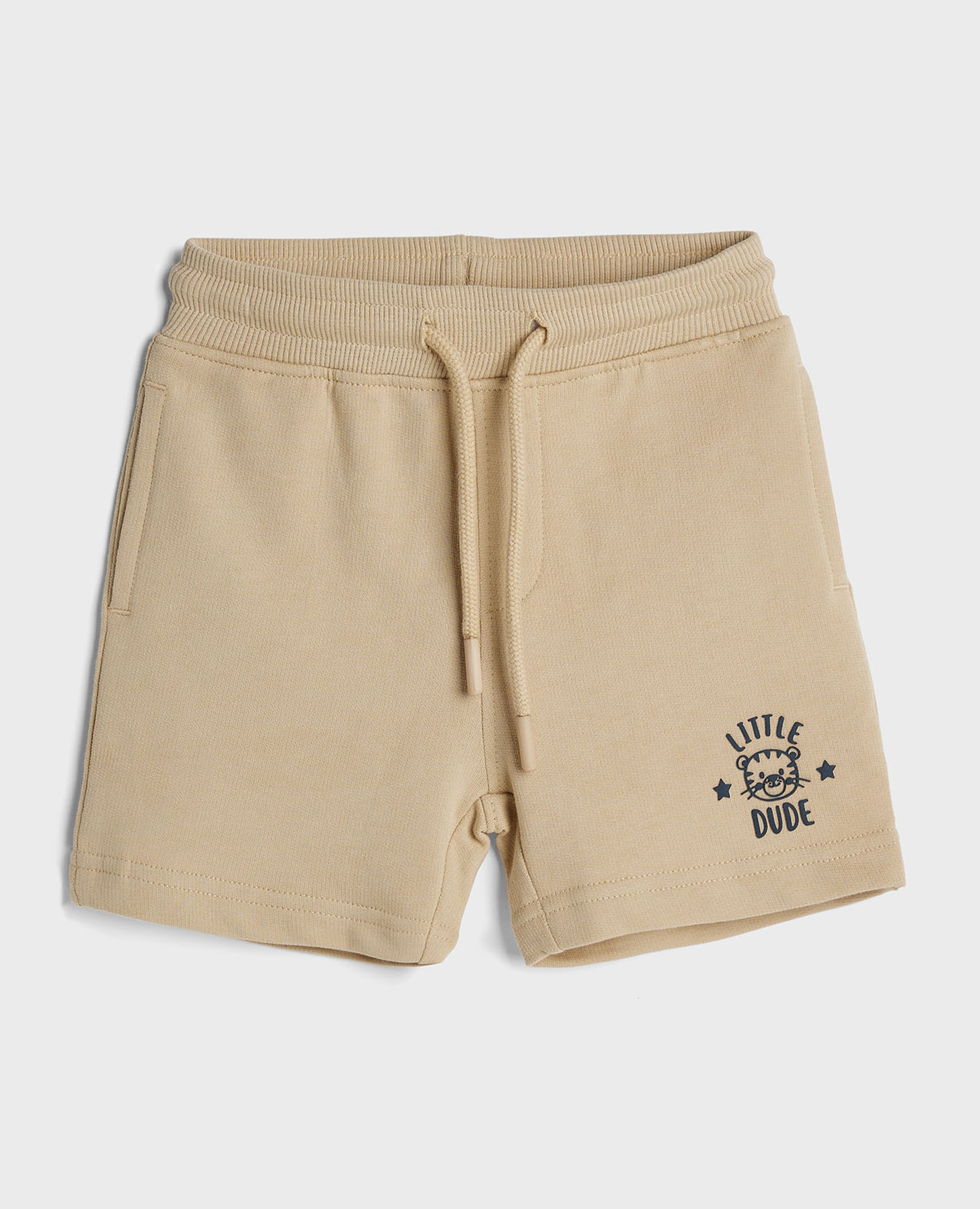 Printed Shorts with Drawstring Closure