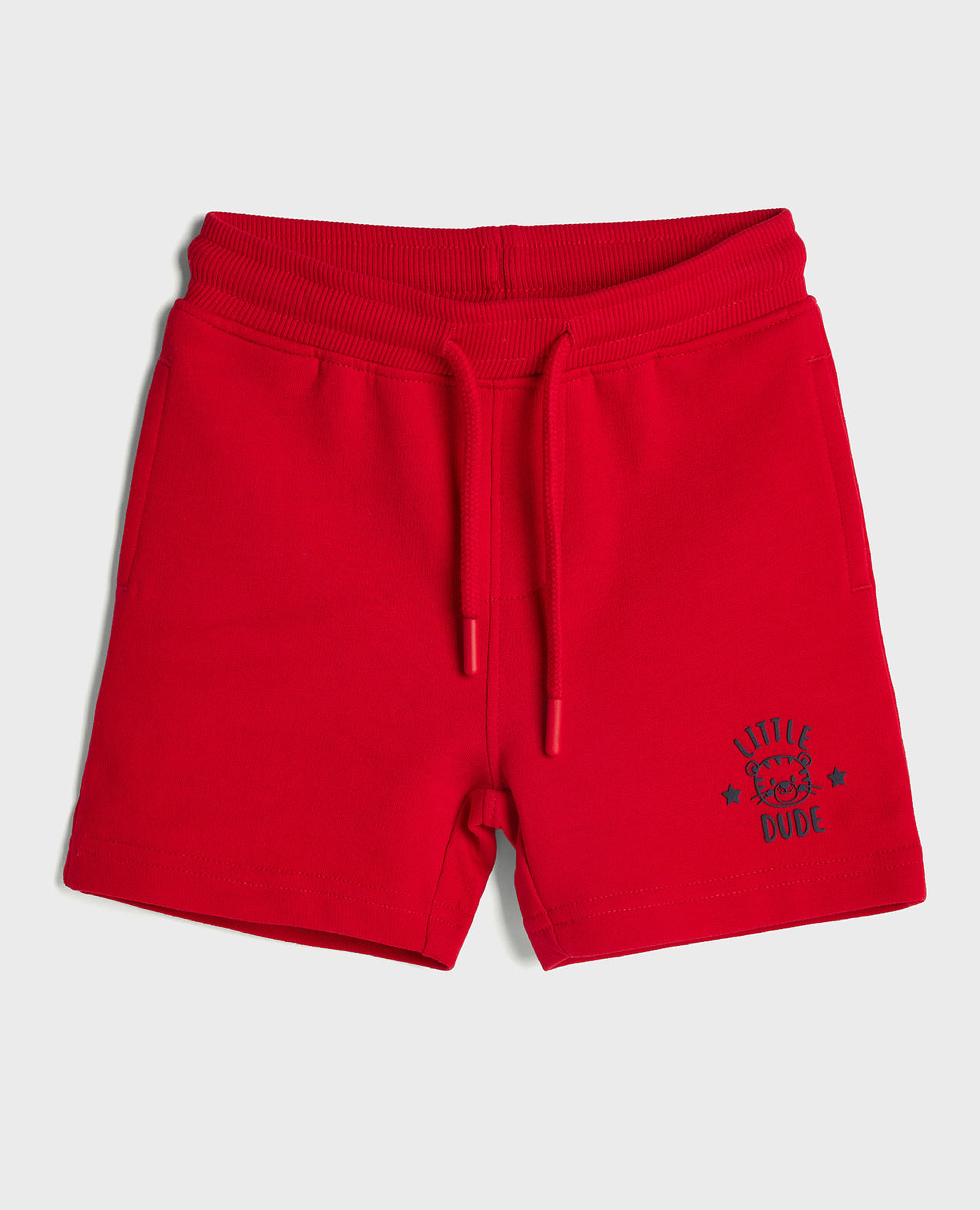 Printed Shorts with Drawstring Closure