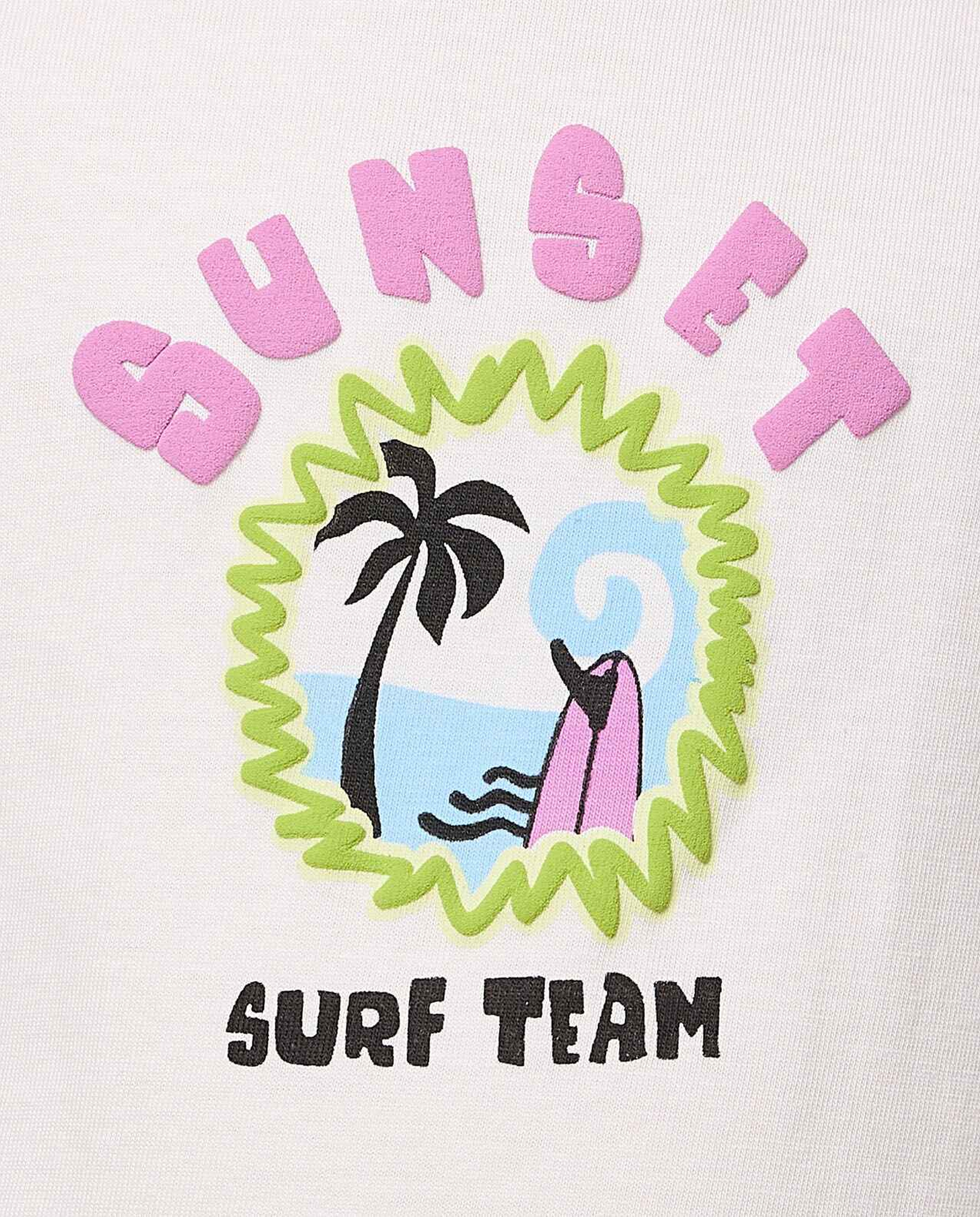 Printed T-Shirt with Crew Neck and Short Sleeves