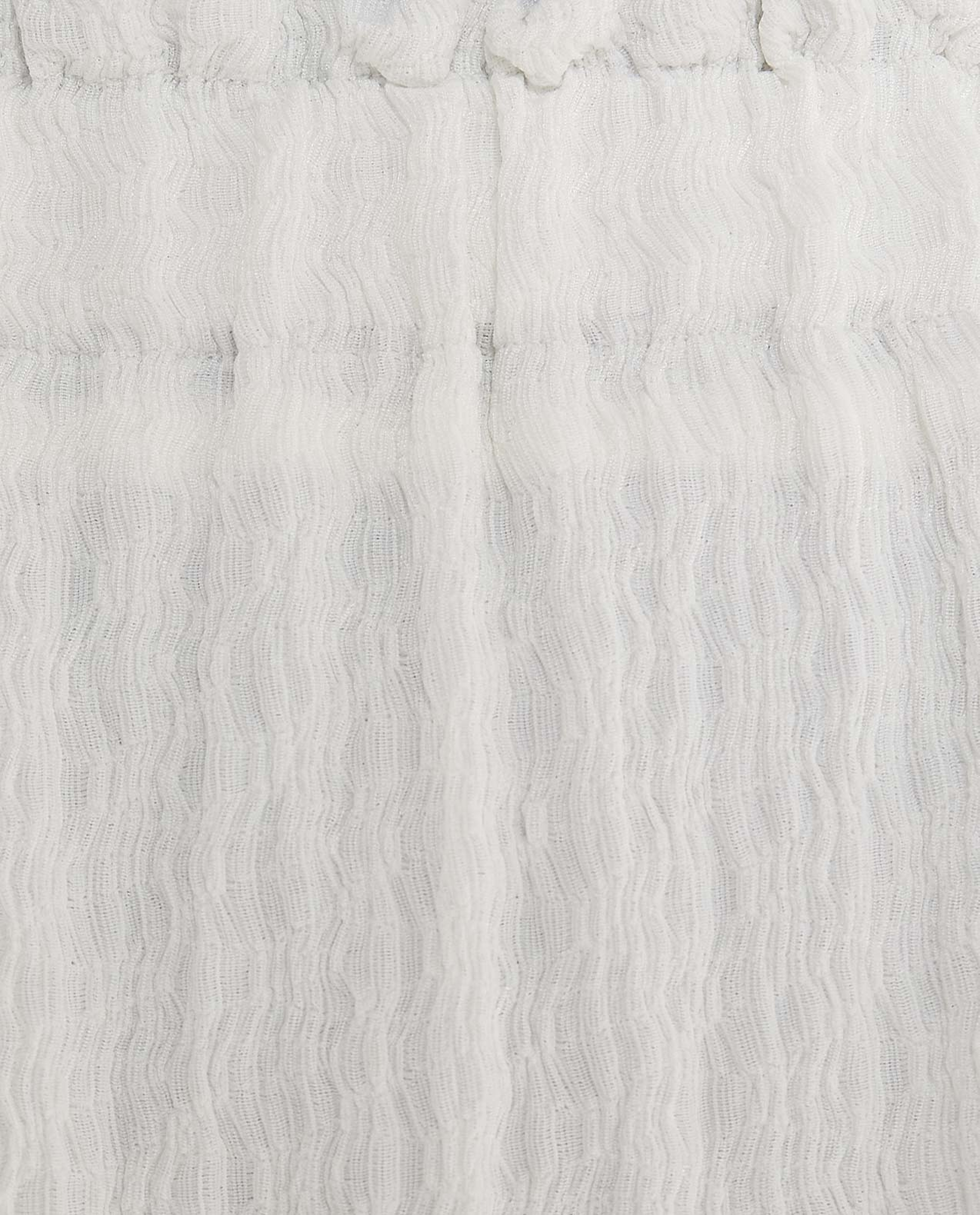 Textured Tiered Midaxi Skirt with Elastic Waist