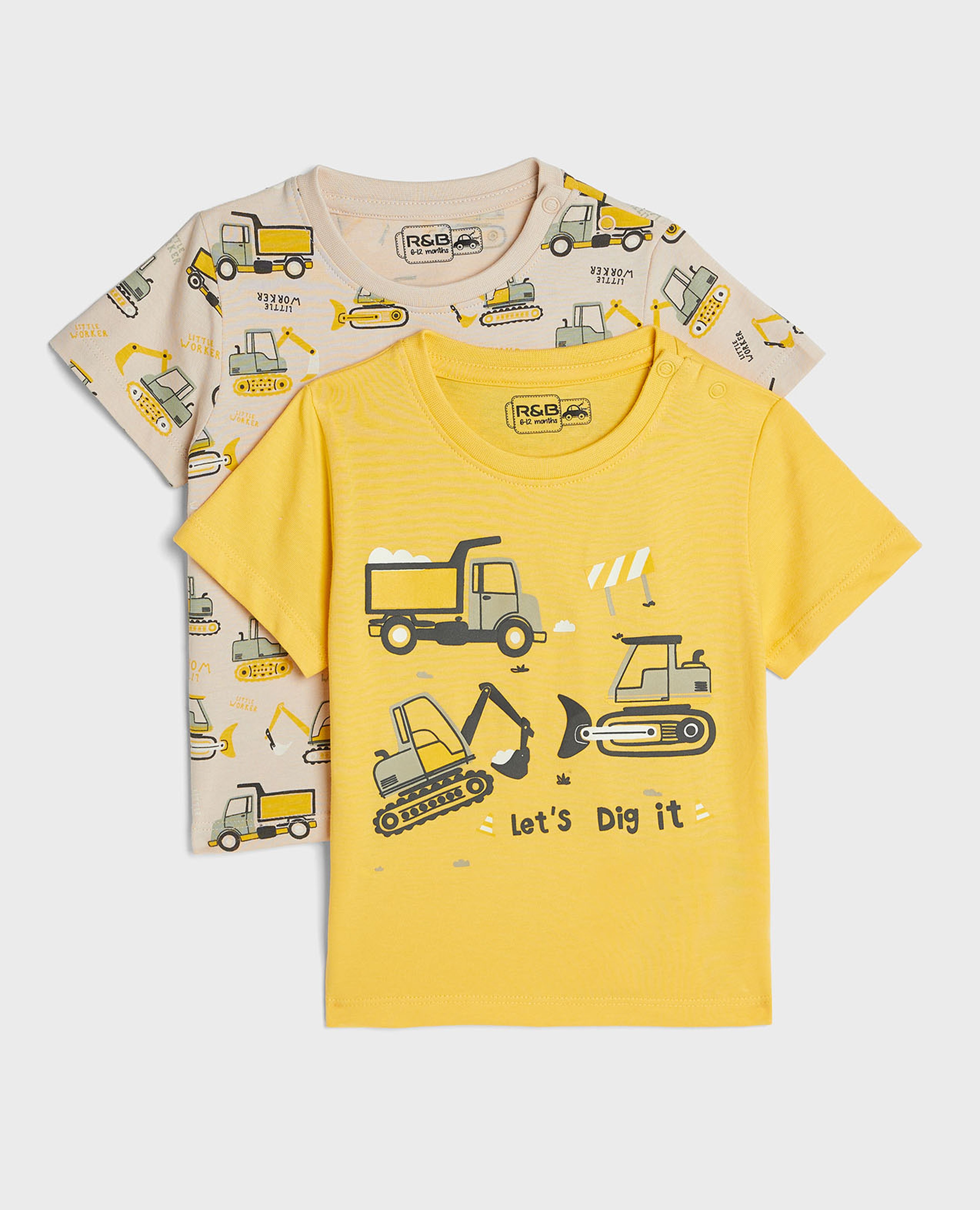 تيشيرت بطبعة - قطعتين