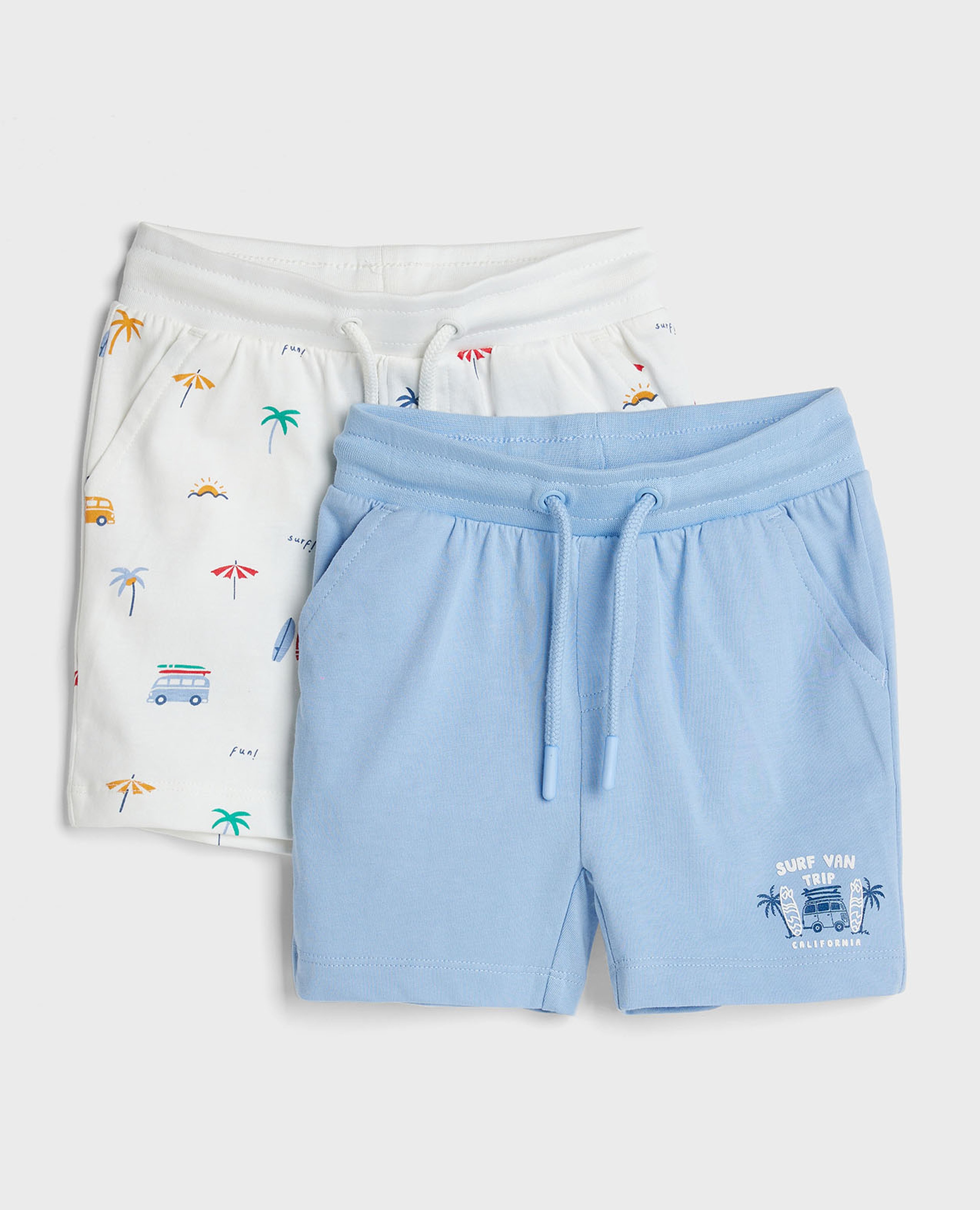 شورت بطبعة - قطعتين