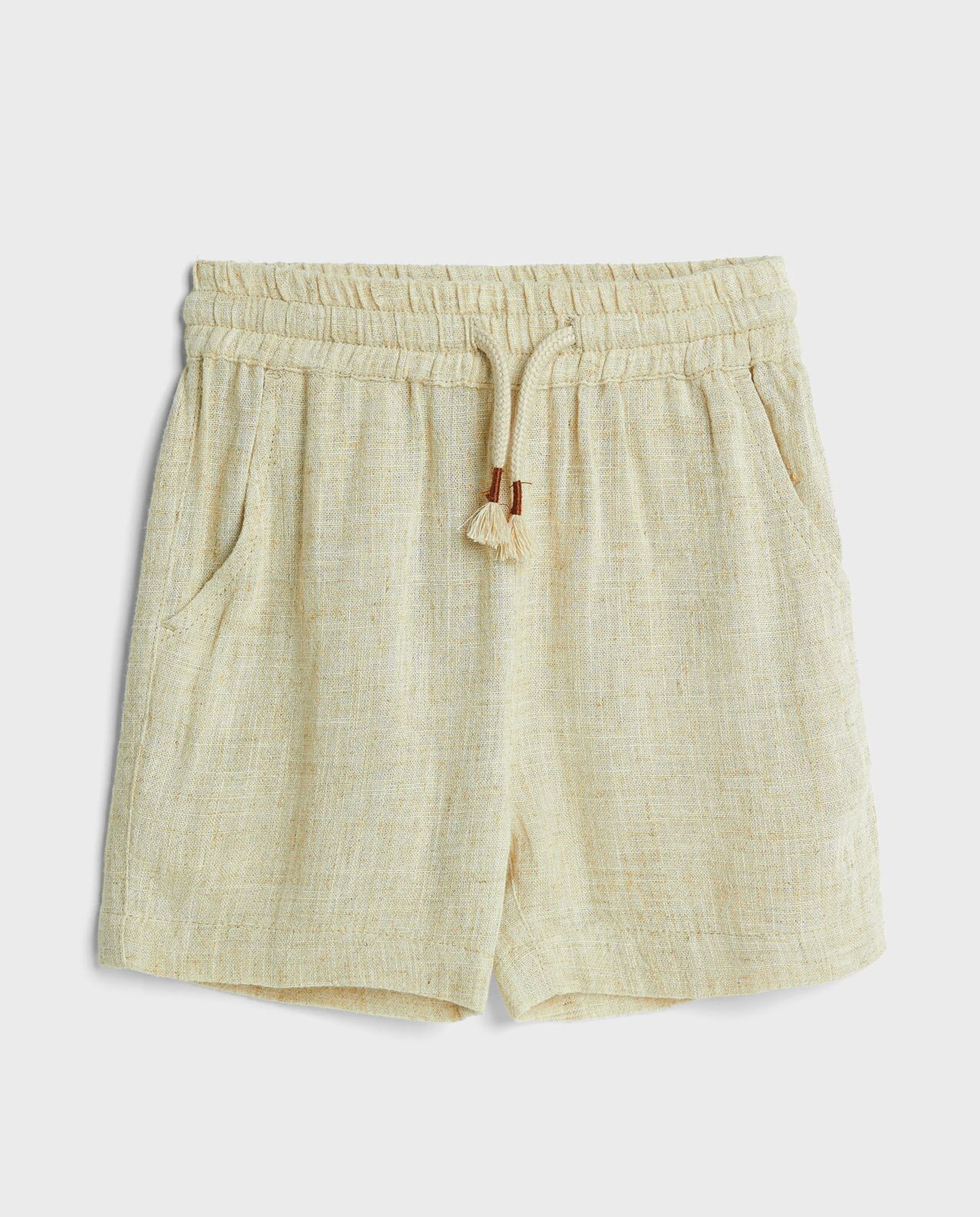 Textured Shirt and Shorts Set