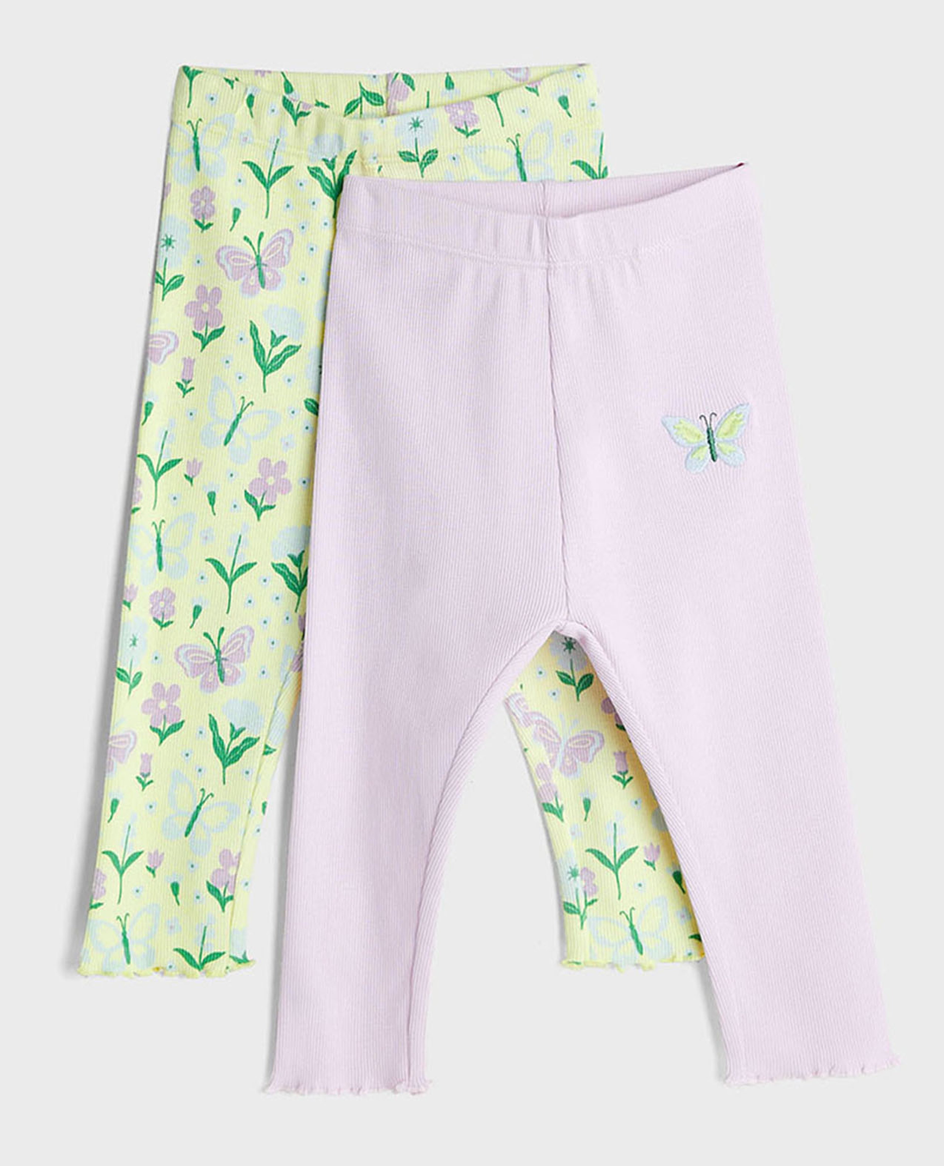 ليقنز بخصر مطاطي - قطعتين