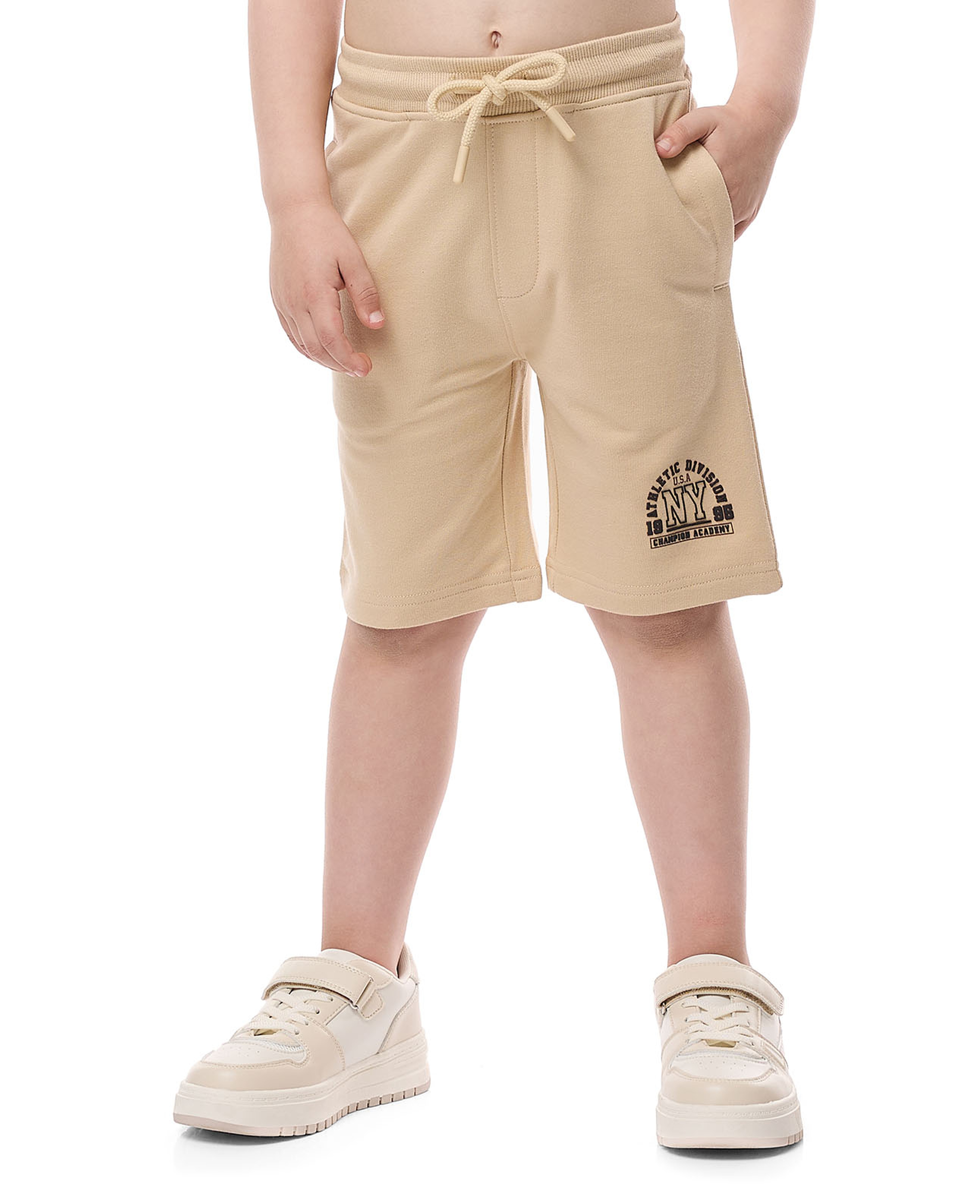 Printed Shorts with Drawstring Closure