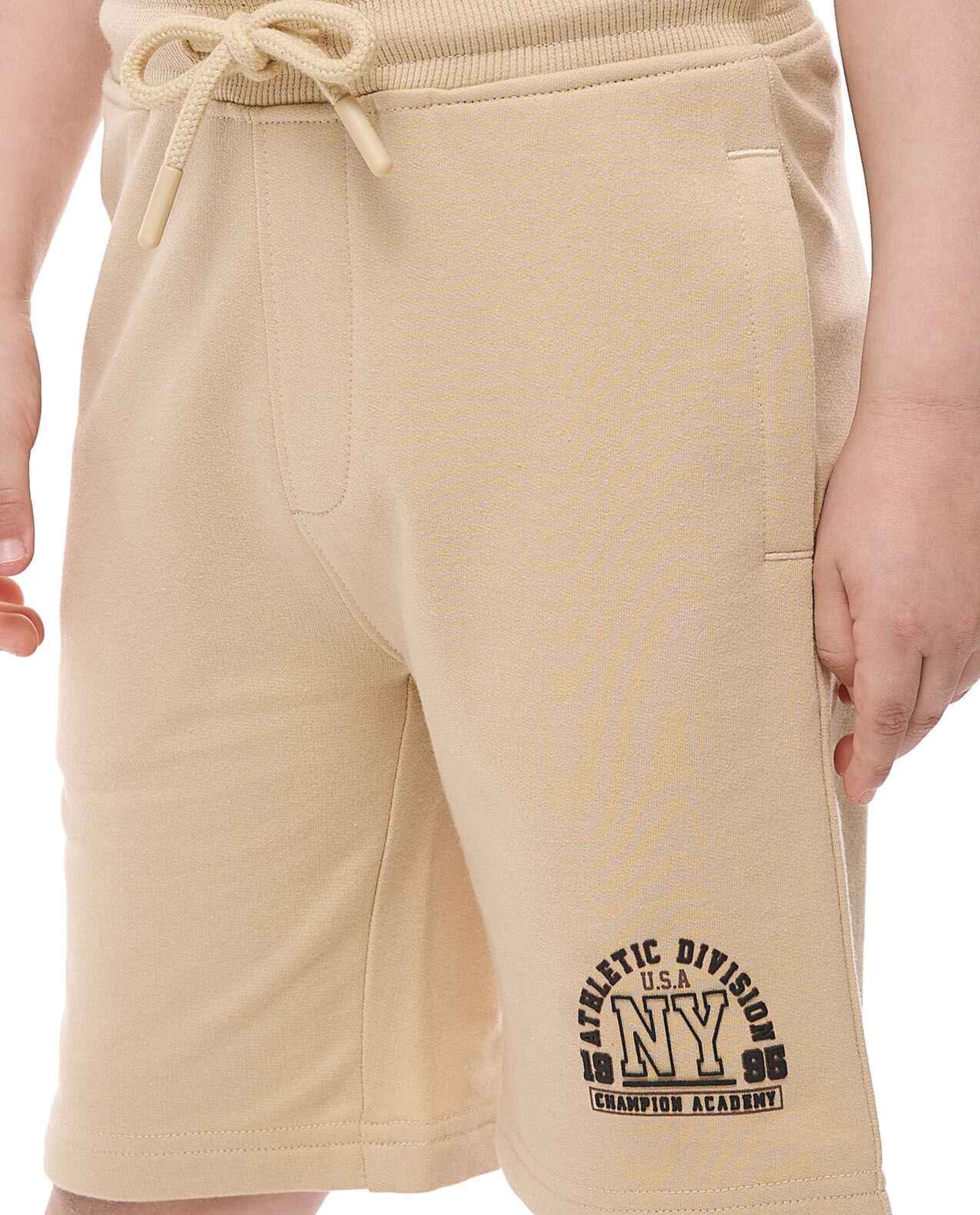 Printed Shorts with Drawstring Closure