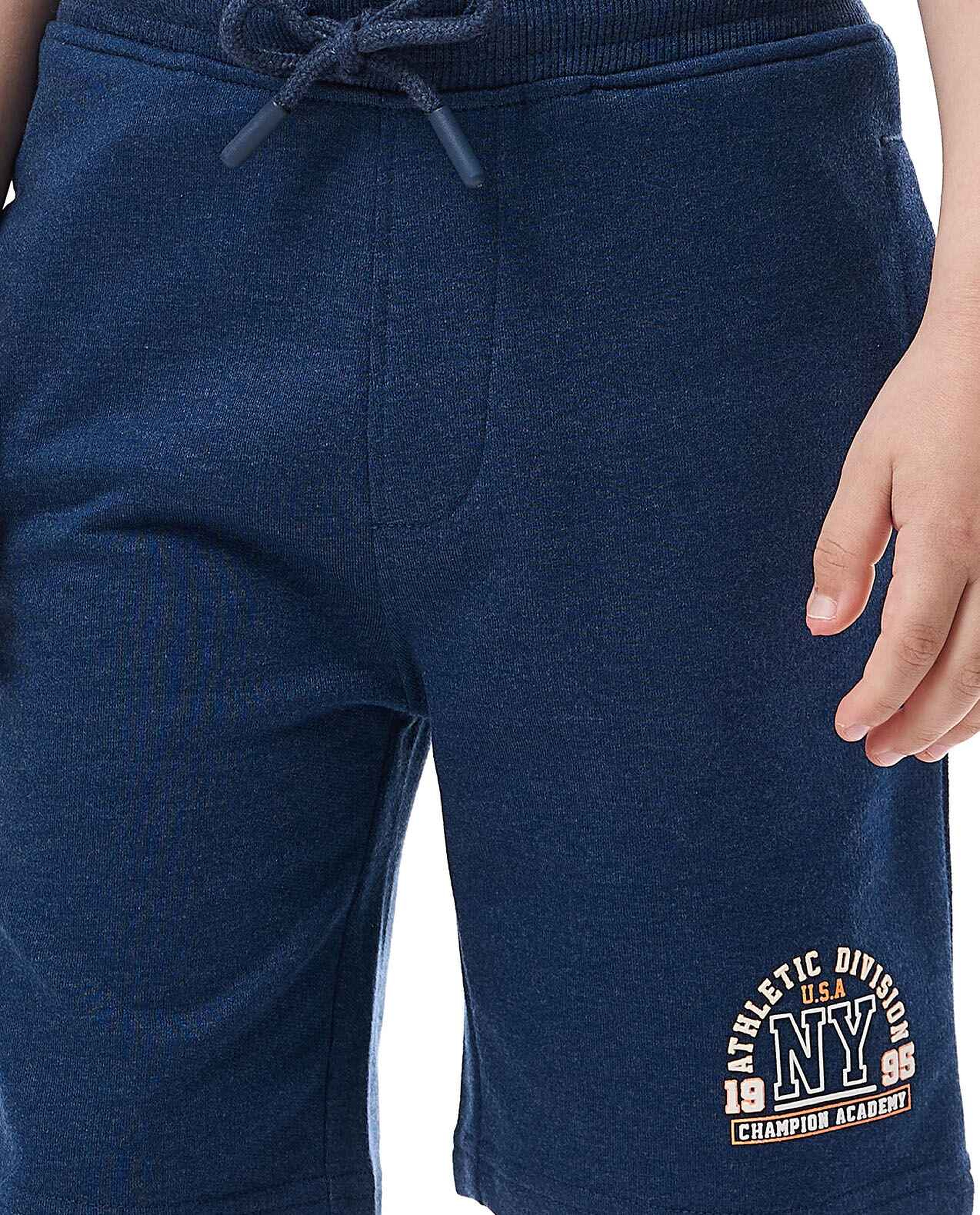 Printed Shorts with Drawstring Closure