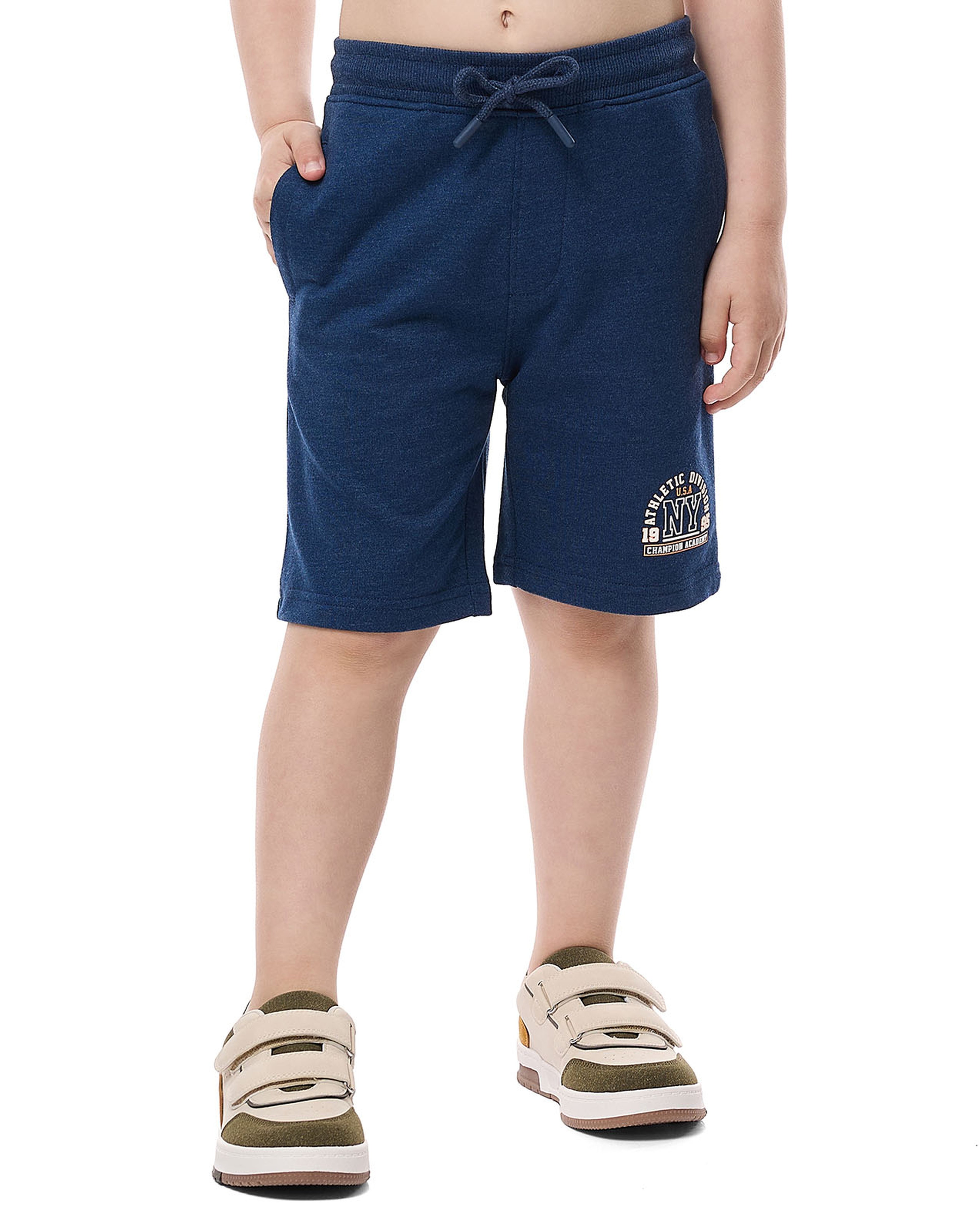 Printed Shorts with Drawstring Closure