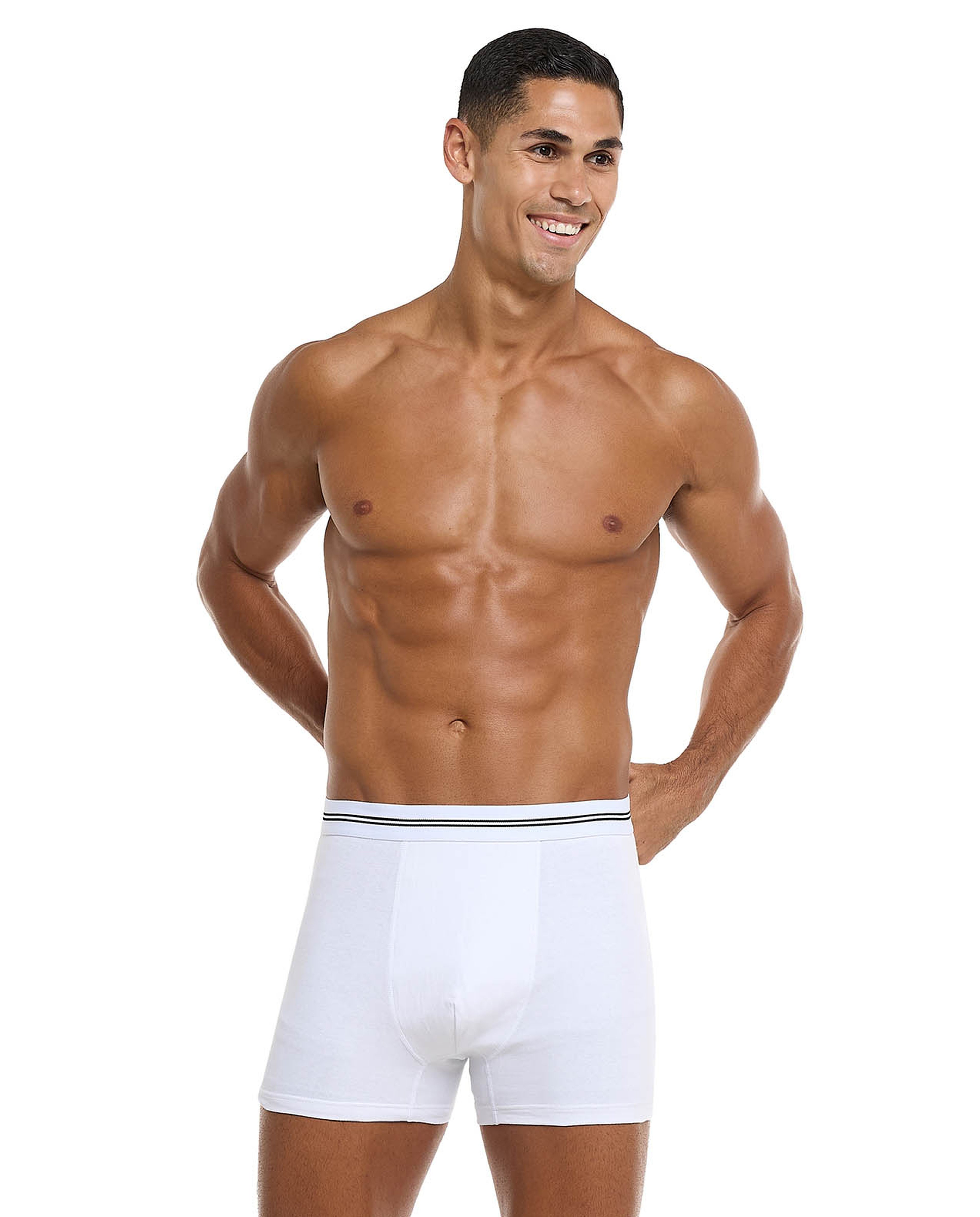 3 Pack Solid Boxer Briefs