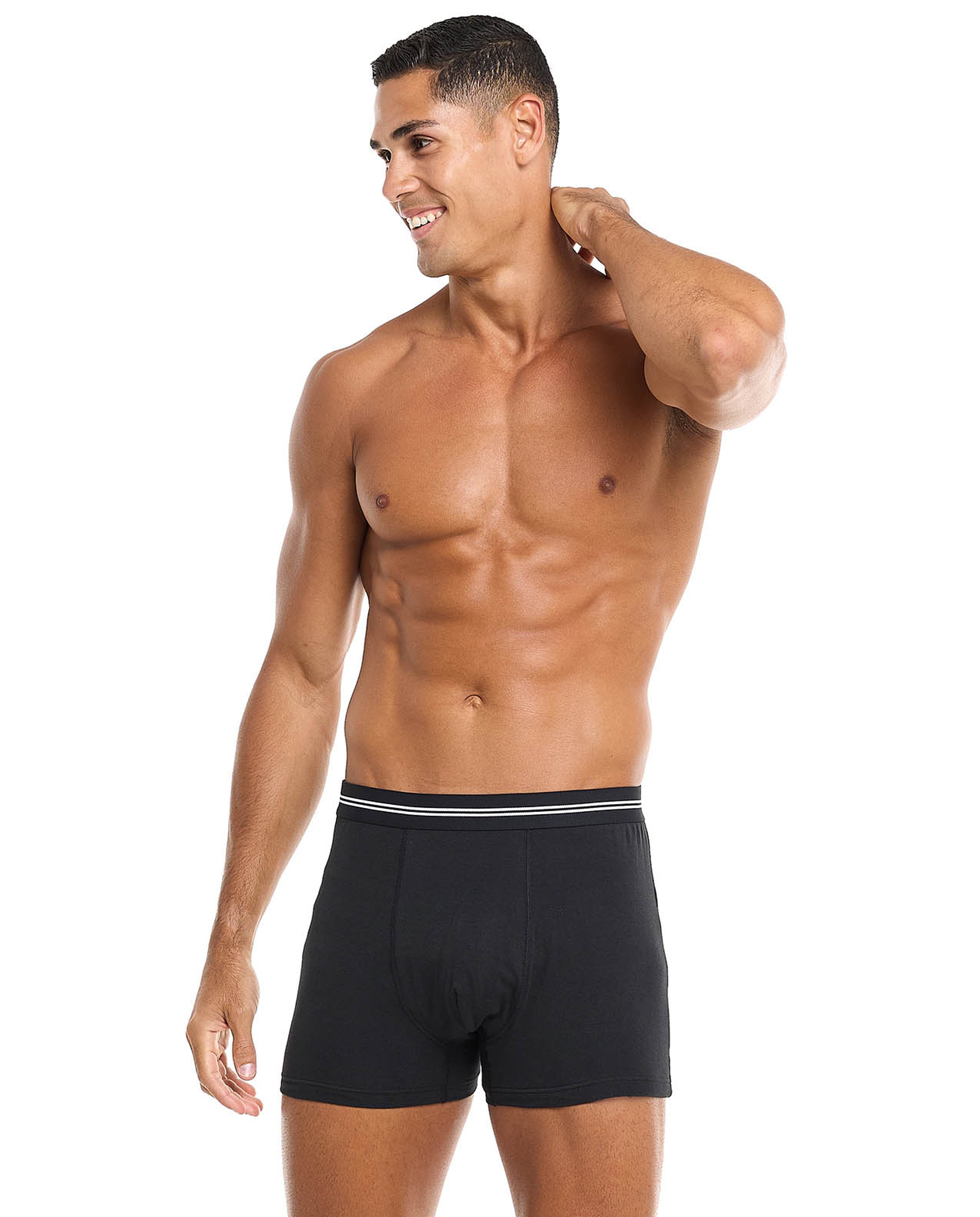3 Pack Solid Boxer Briefs