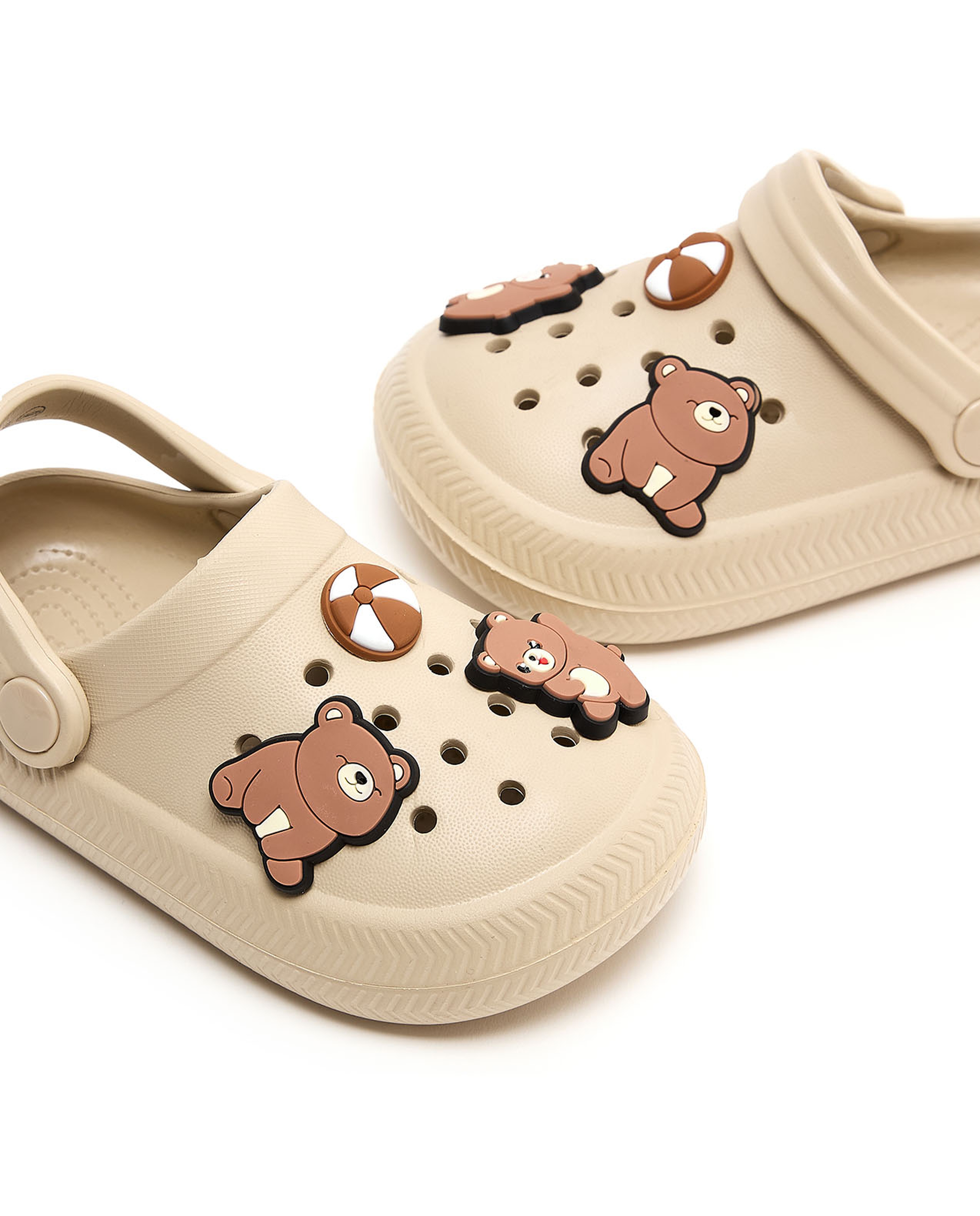 Slingback Clogs with Charm