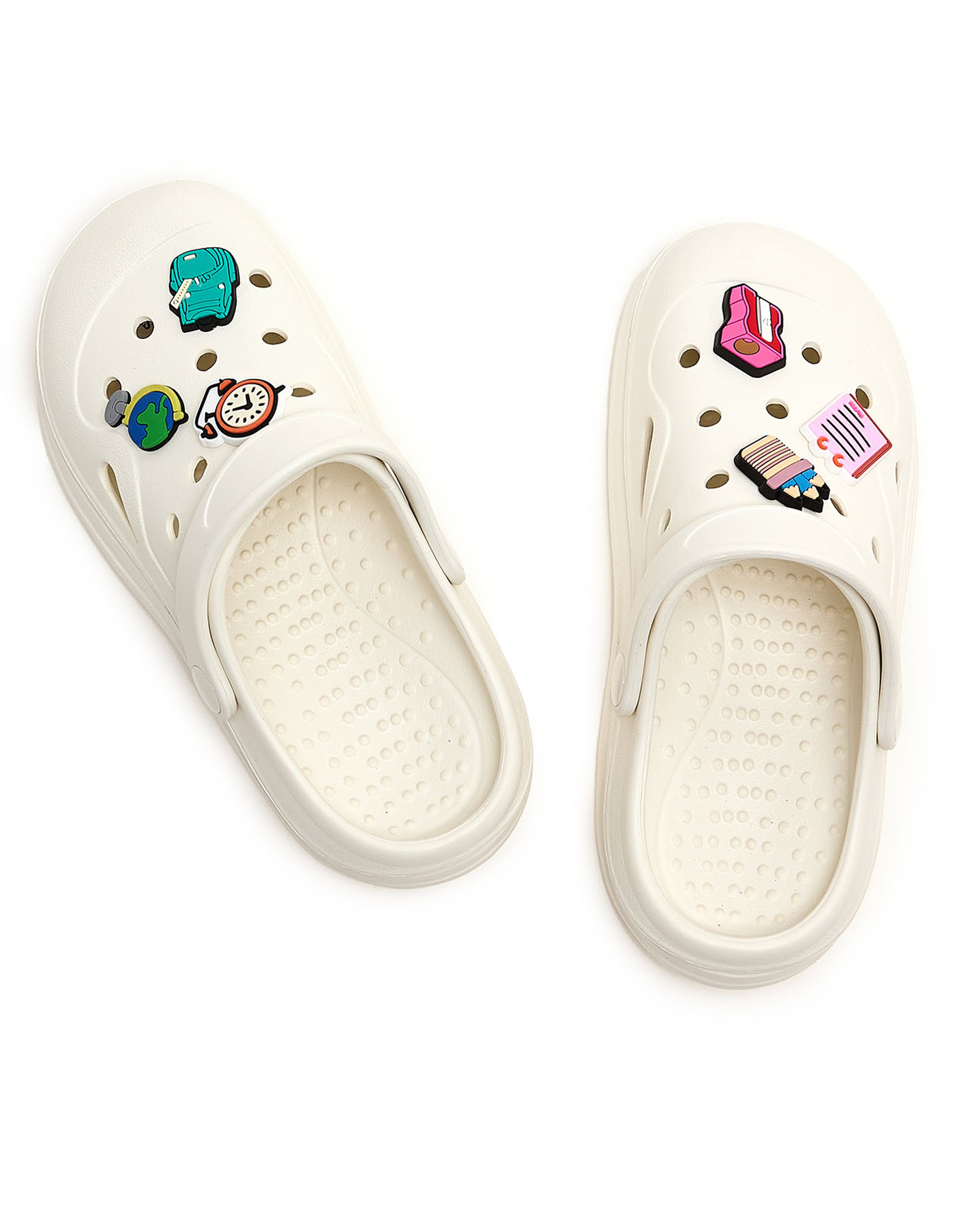 Slingback Clogs with Charm