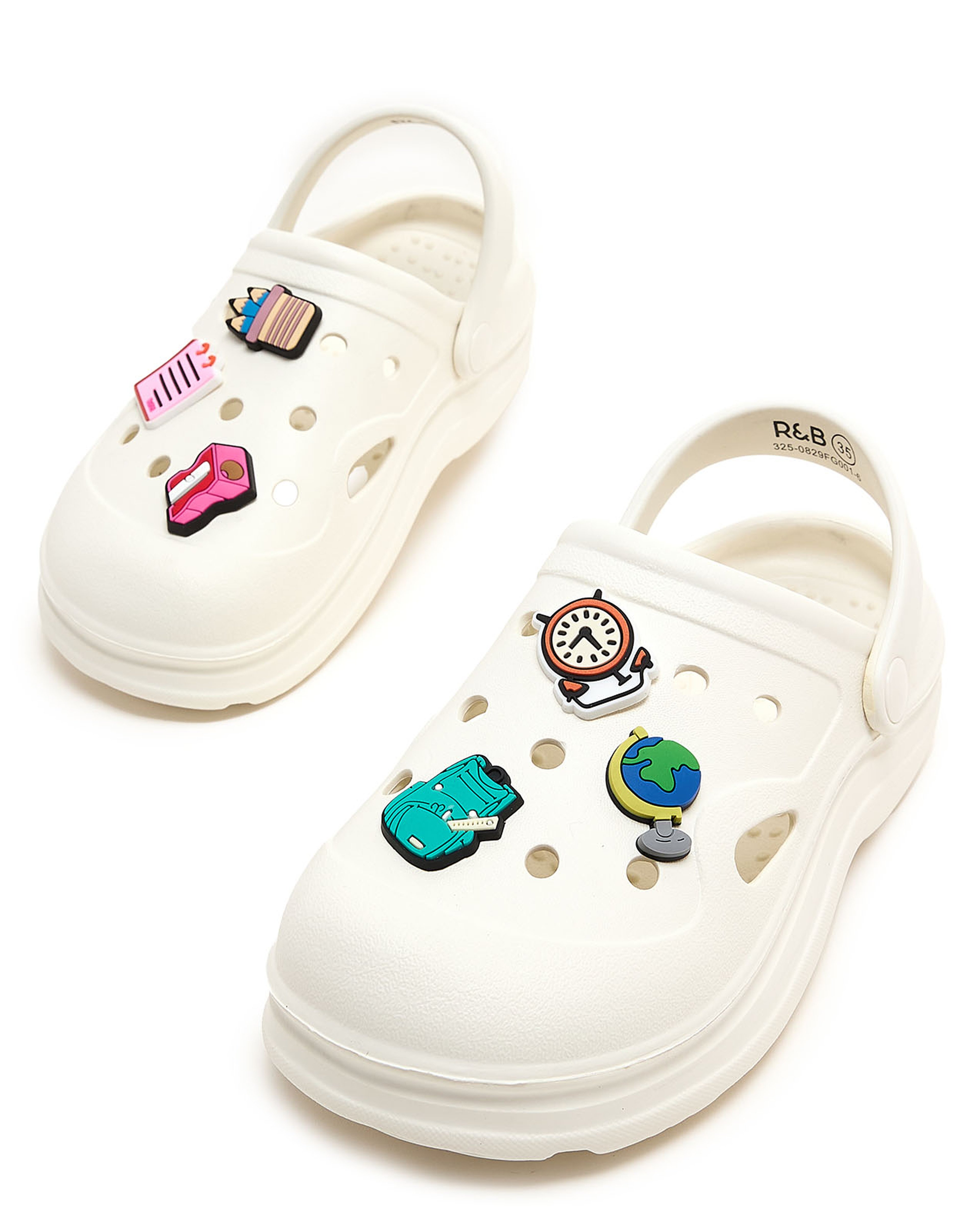 Slingback Clogs with Charm