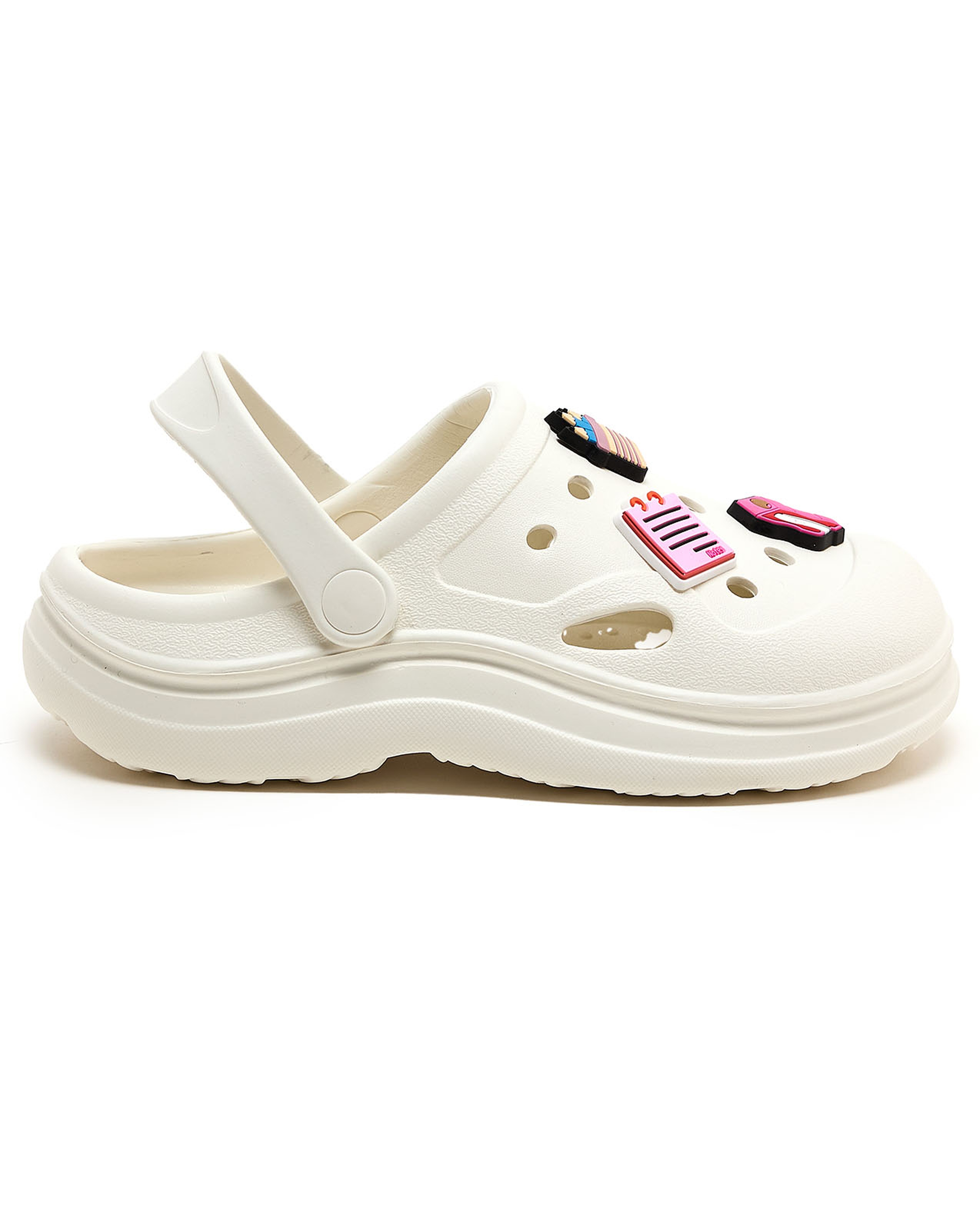 Slingback Clogs with Charm