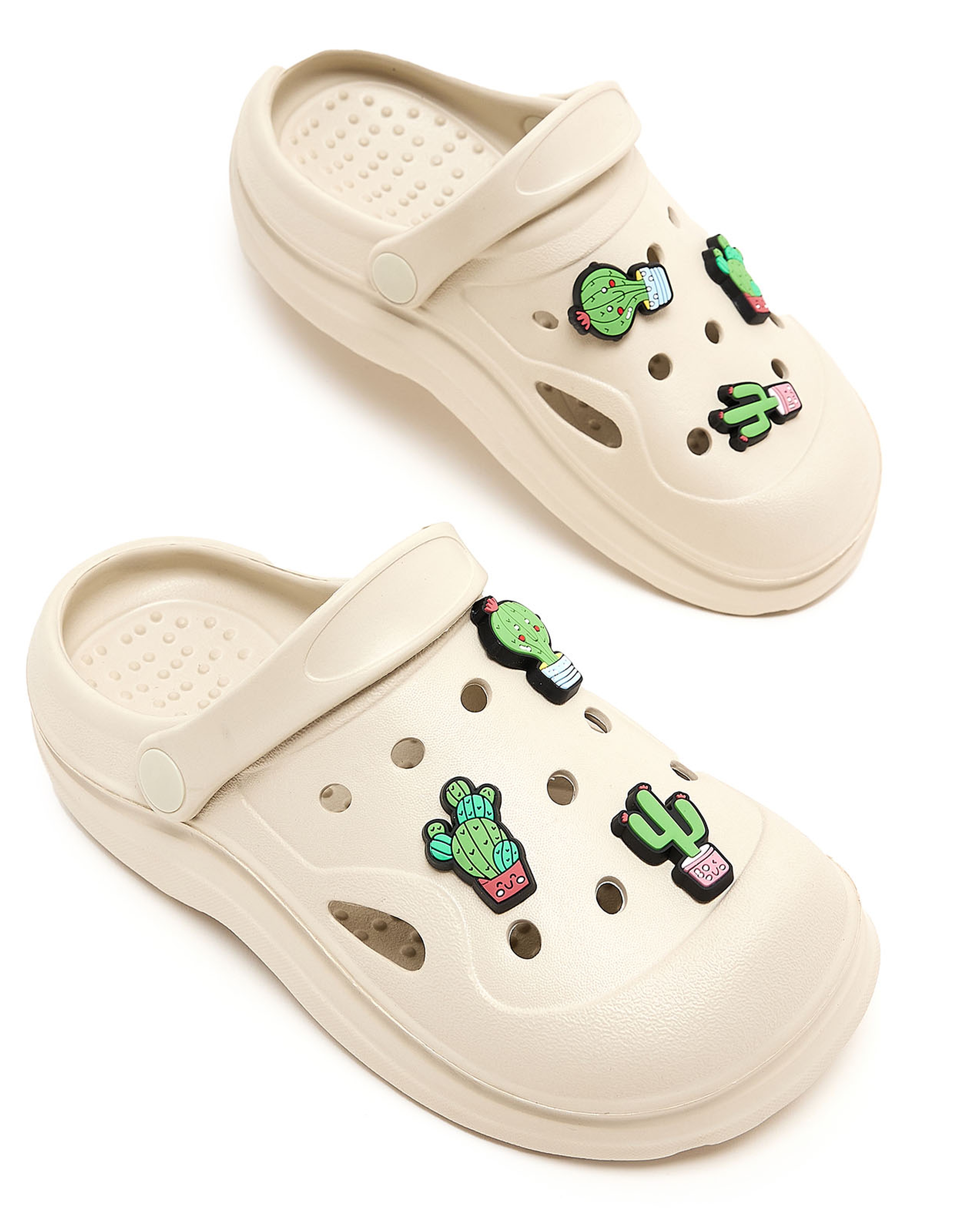 Slingback Clogs with Charm