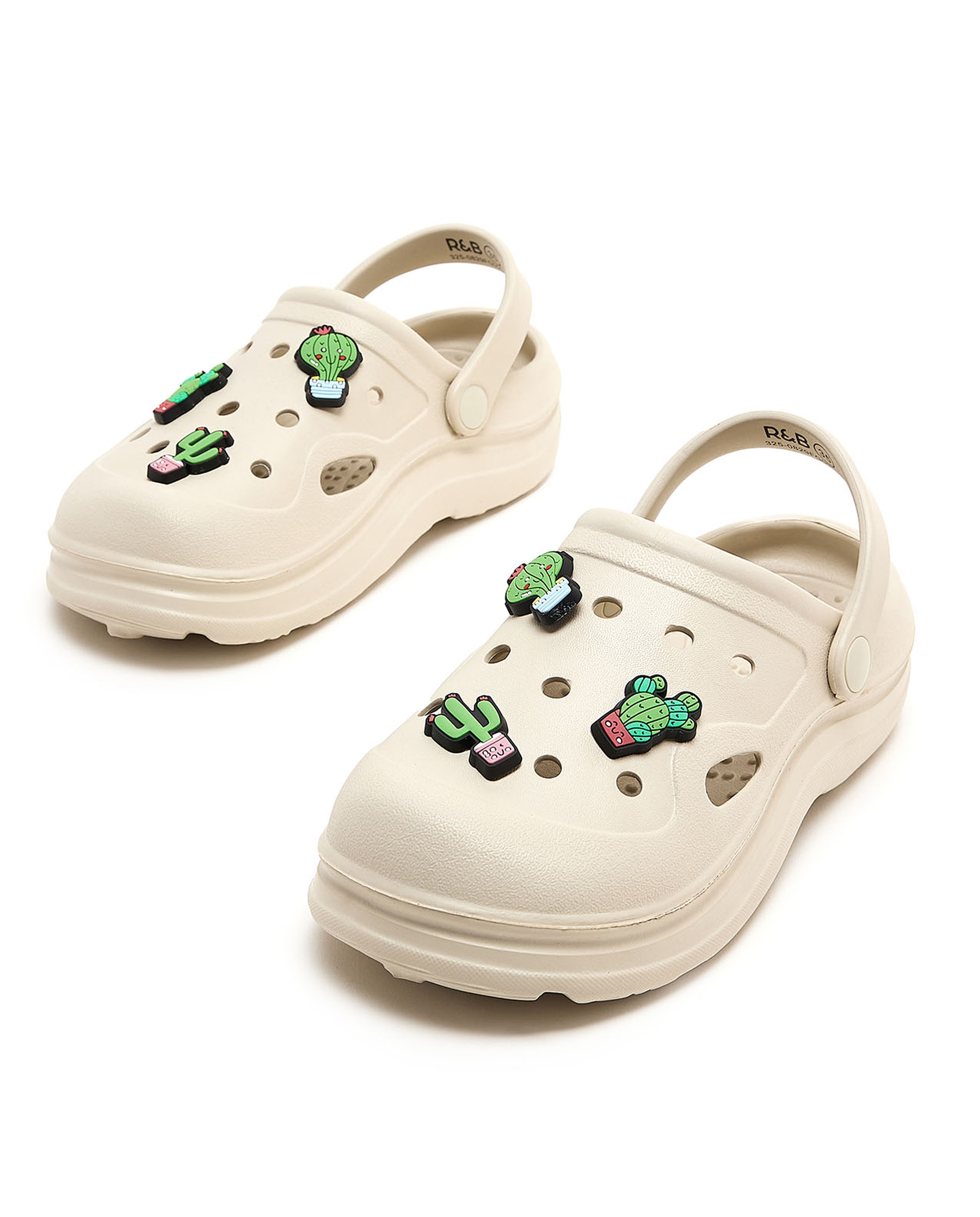 Slingback Clogs with Charm