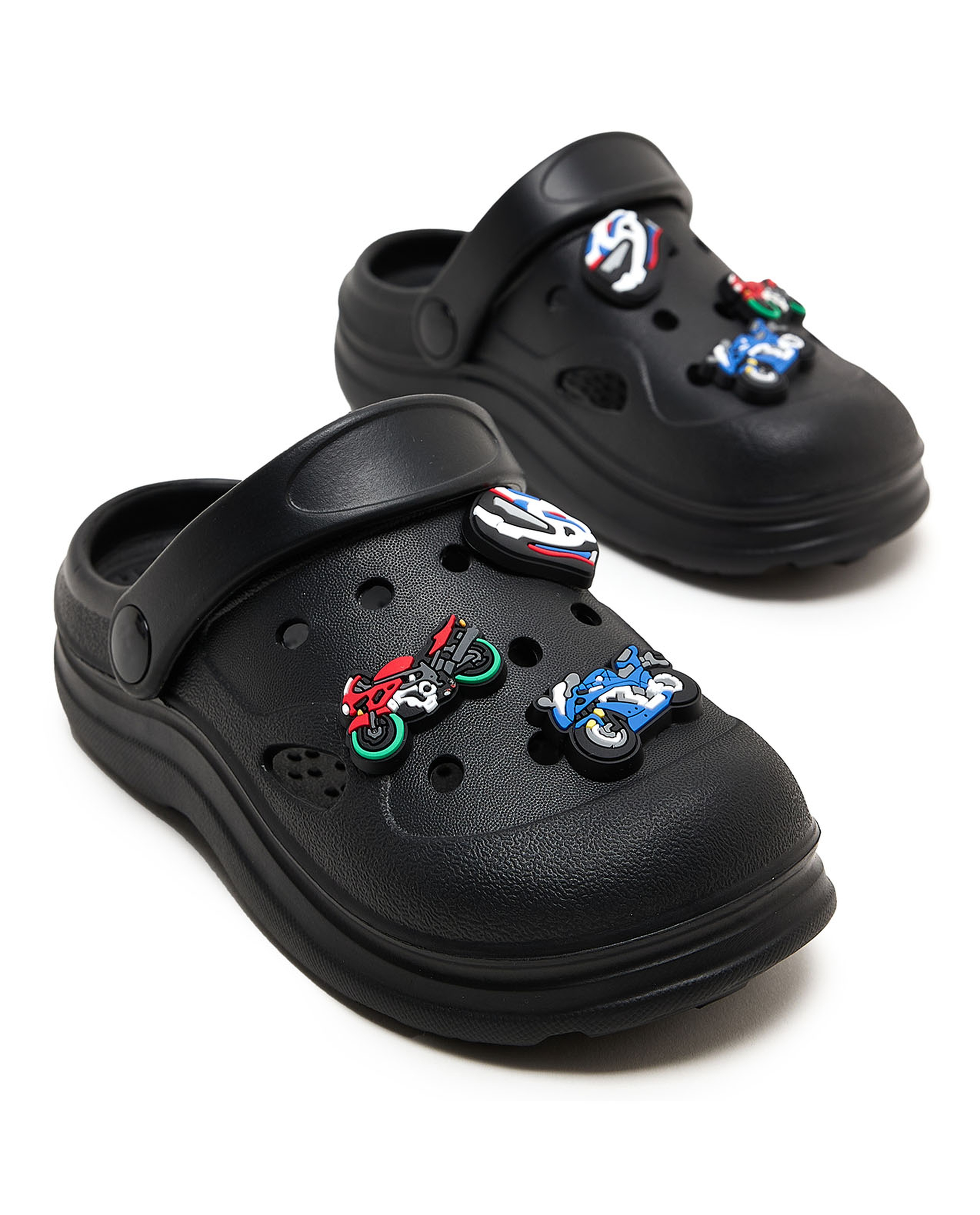 Slingback Clogs with Charm