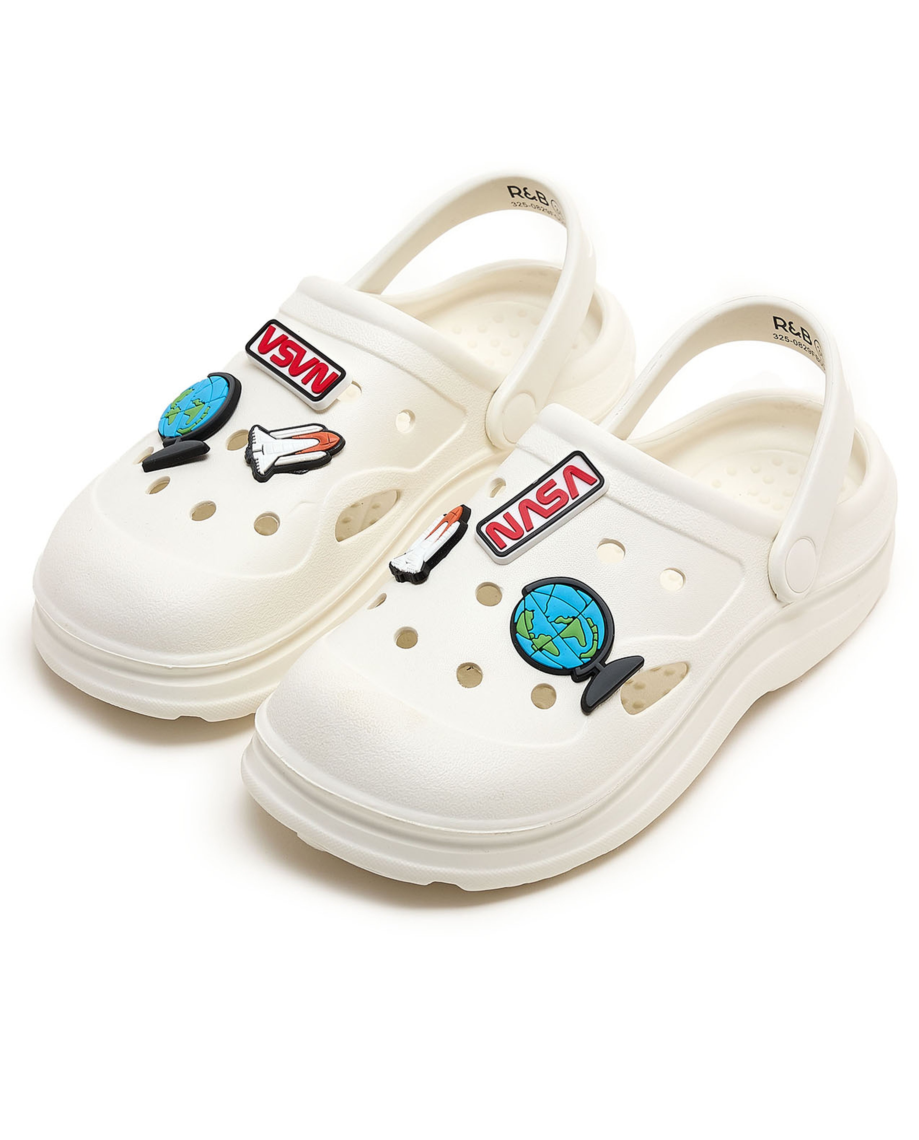 Slingback Clogs with Charm