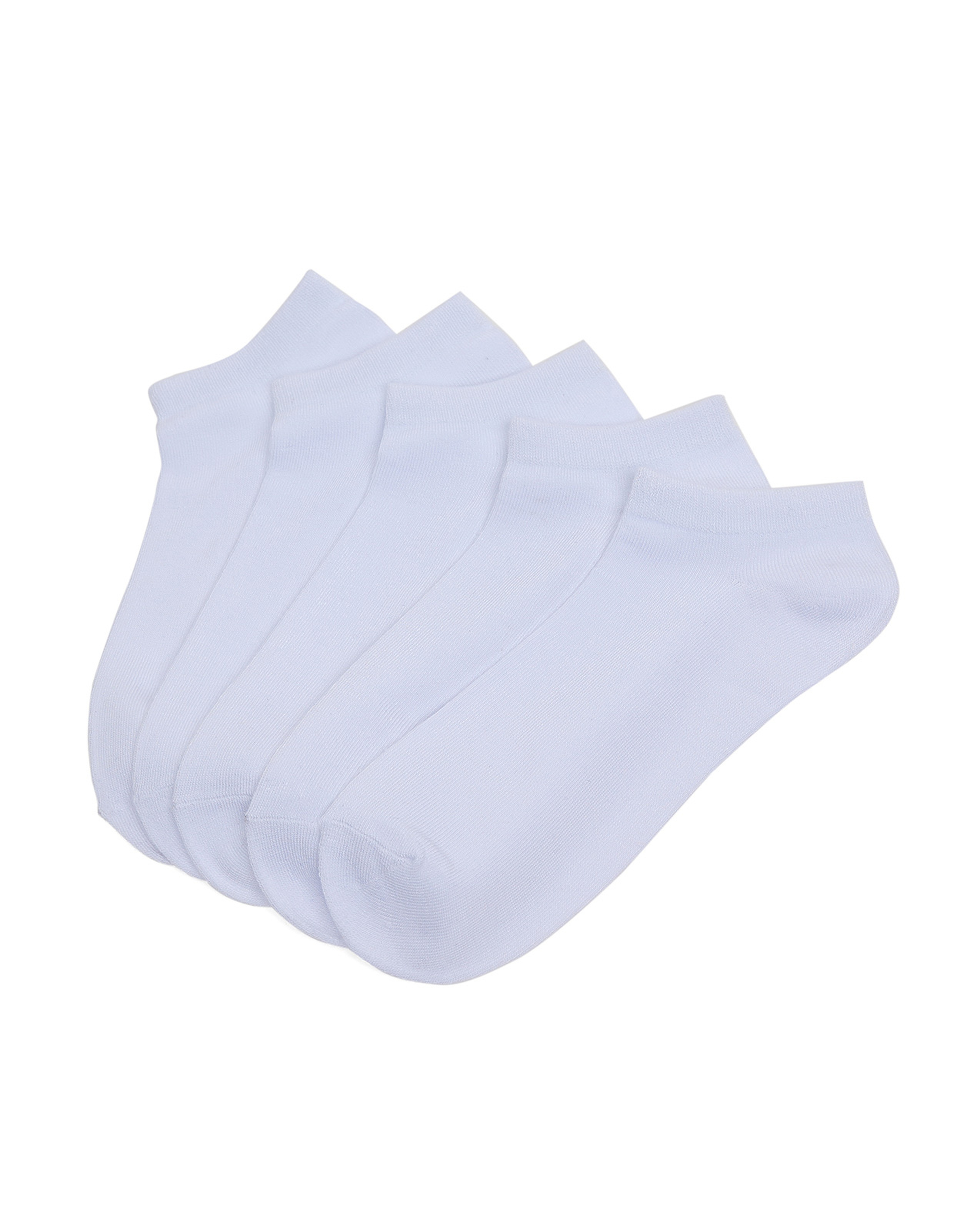 5 Pack Solid Ankle Socks