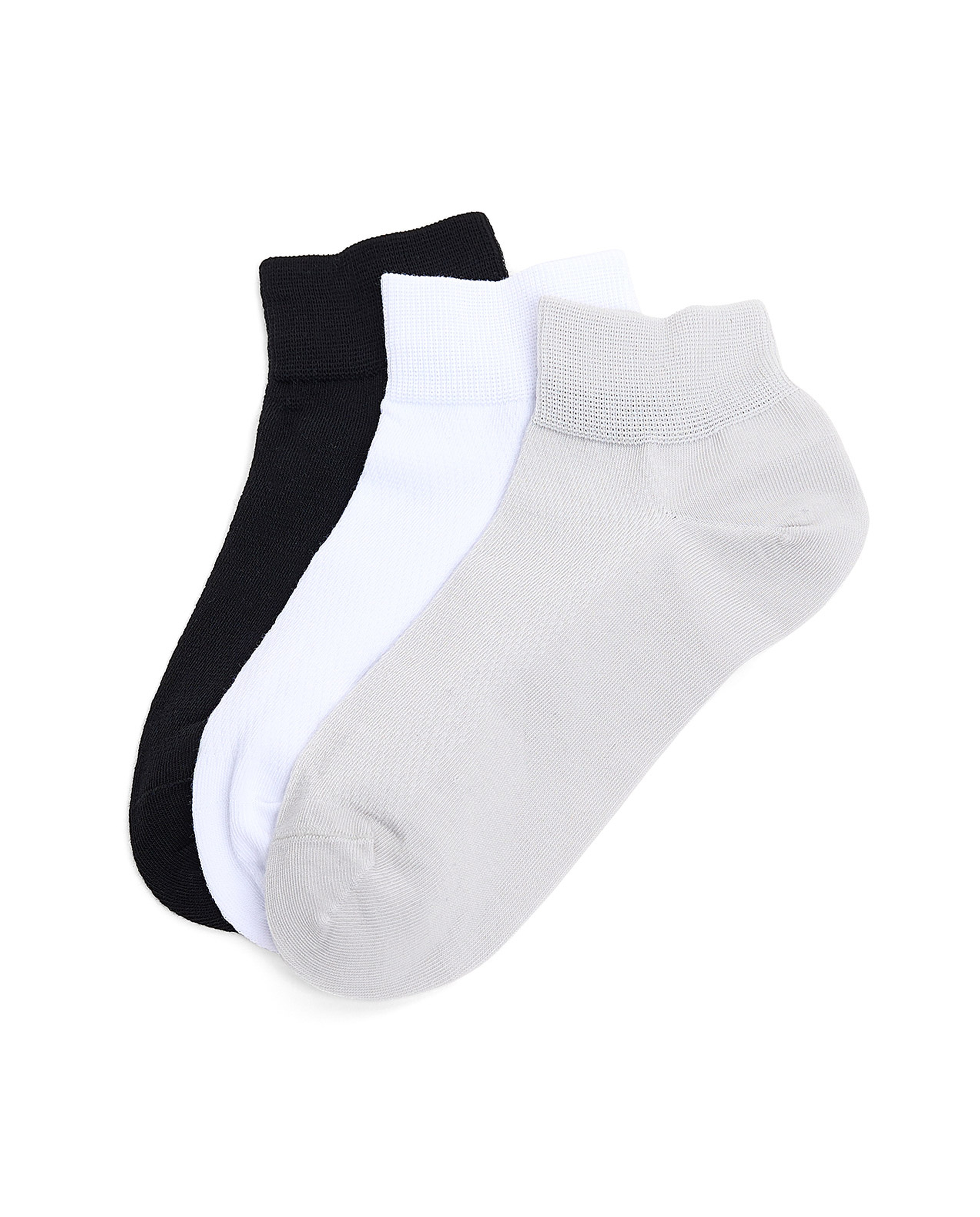 3 Pack Solid Ankle Socks