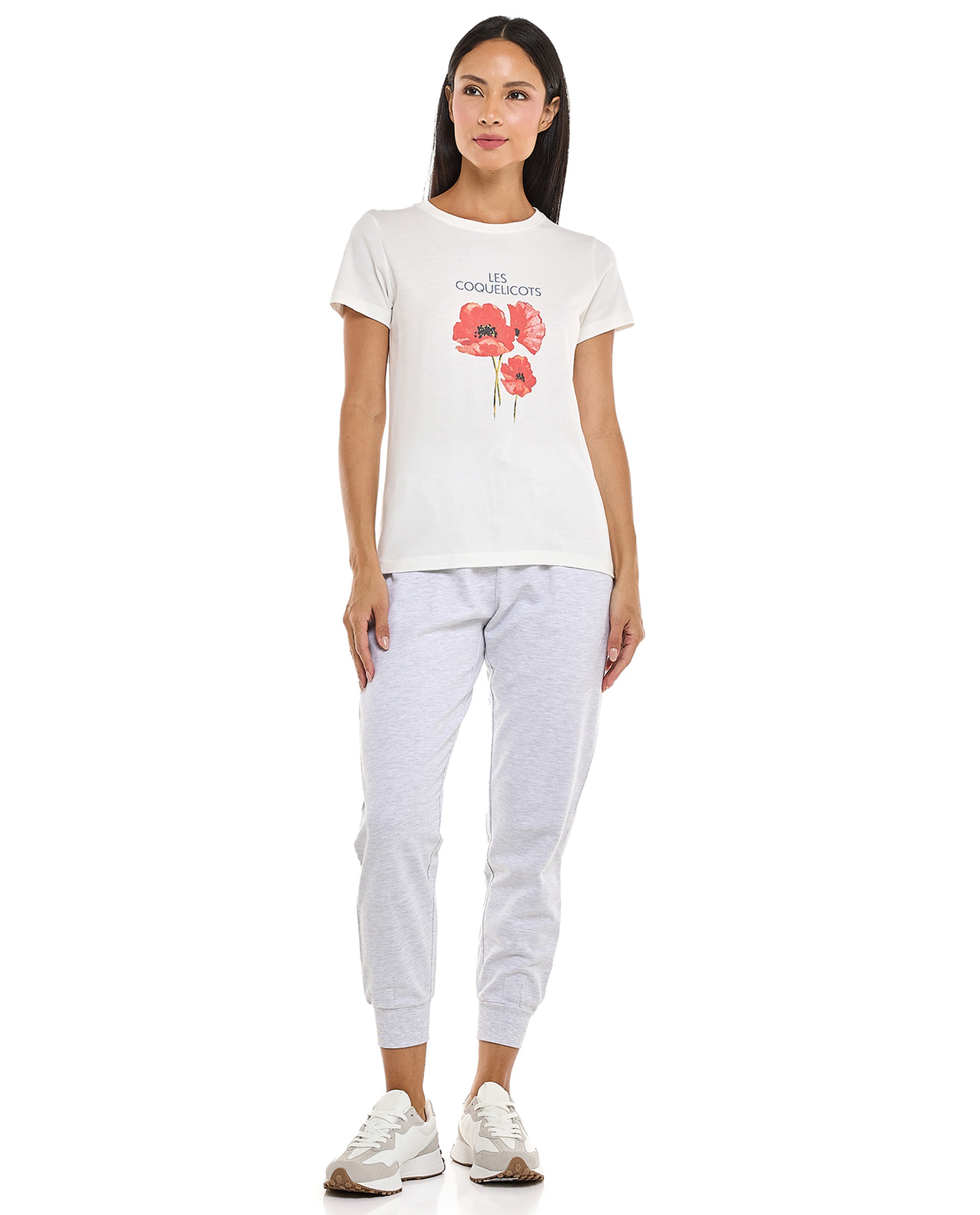 Printed T-Shirt with Crew Neck and Short Sleeves