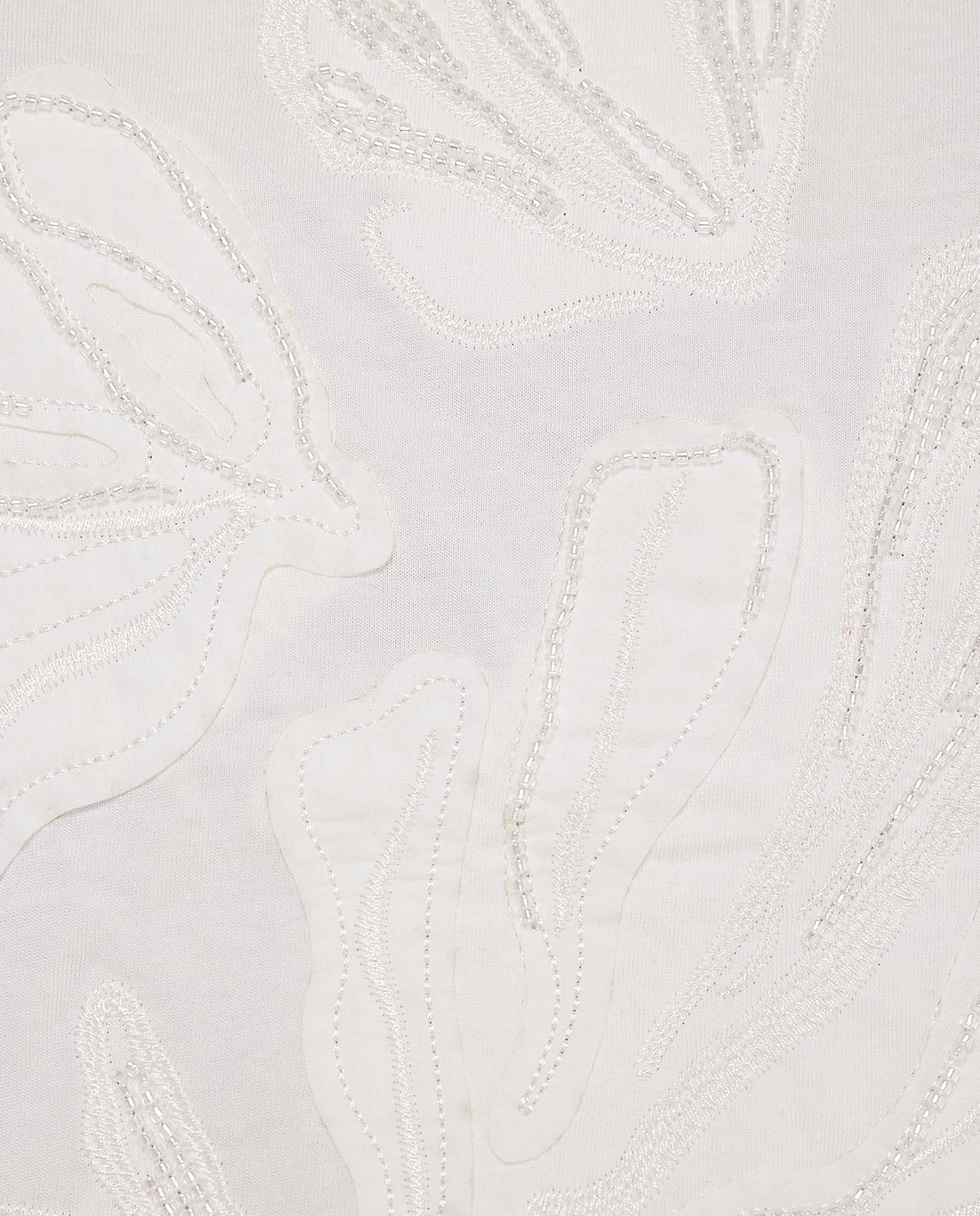 Embellished T-Shirt with Crew Neck and Short Sleeves