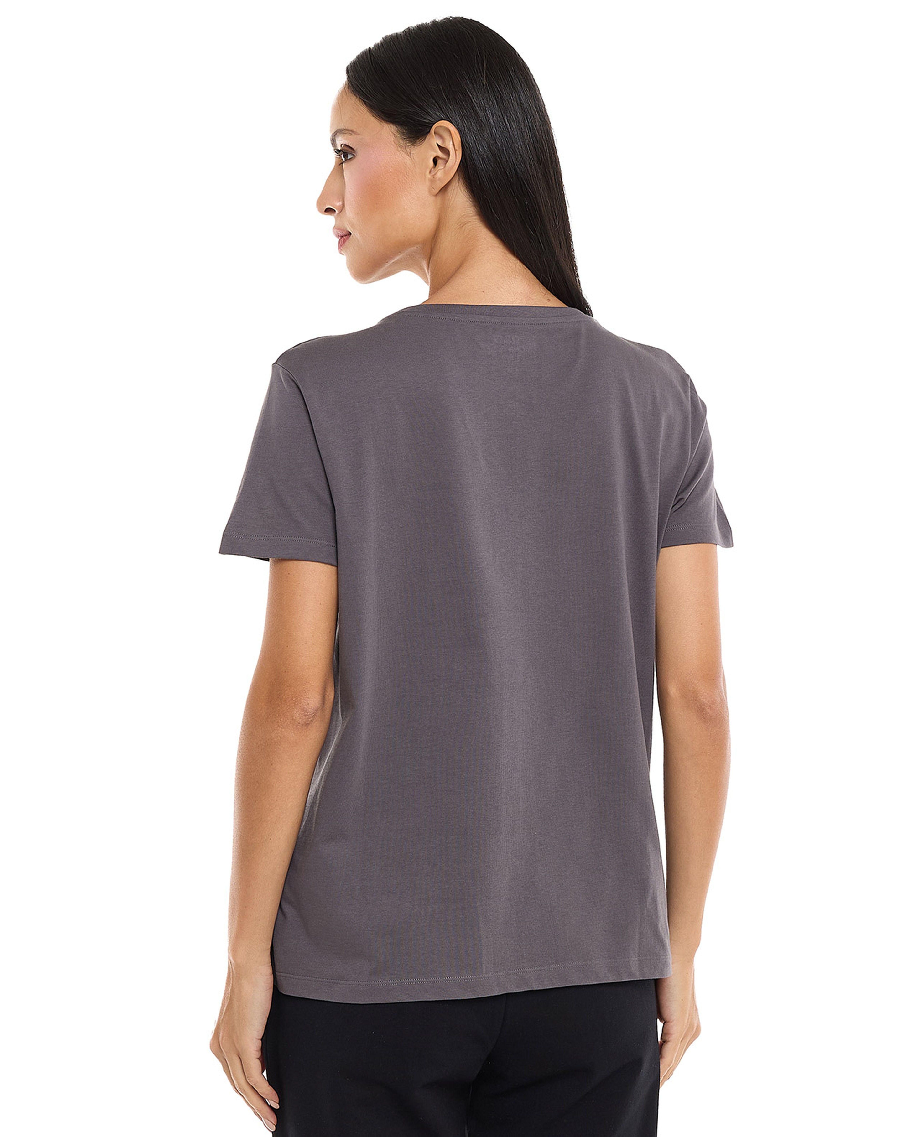 Printed T-Shirt with Crew Neck and Short Sleeves