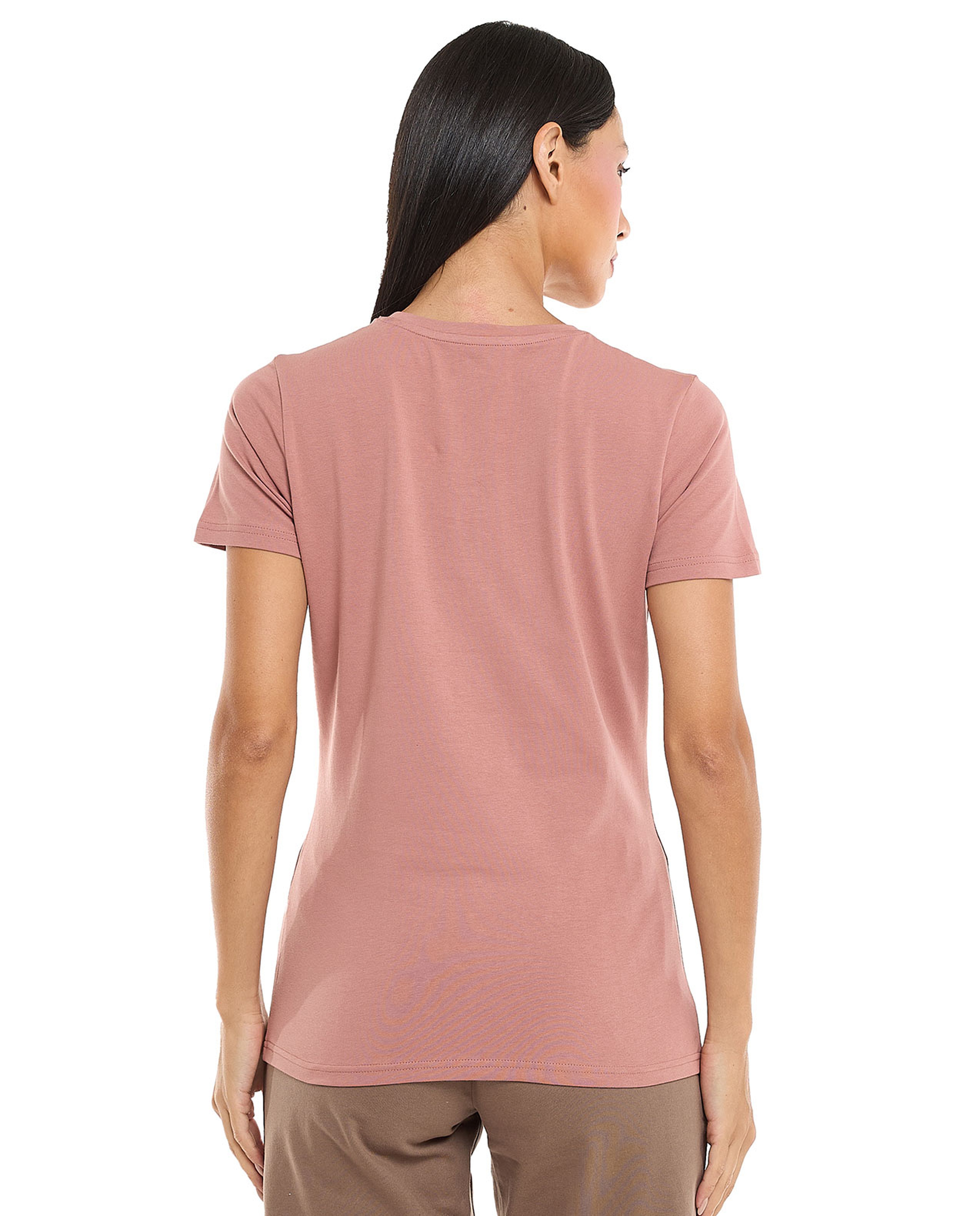 Solid T-Shirt with Crew Neck and Short Sleeves