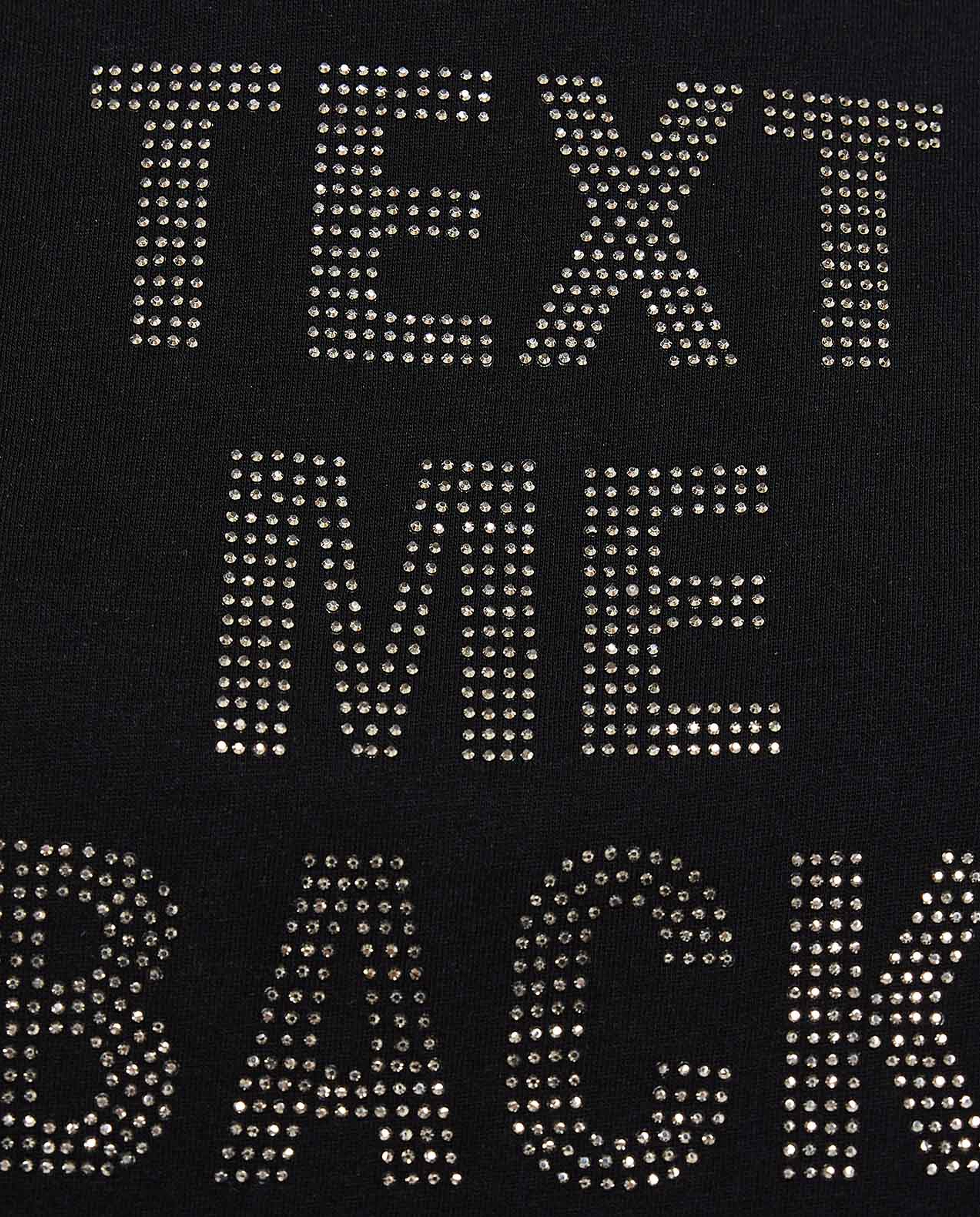 Embellished T-Shirt with Crew Neck and Short Sleeves