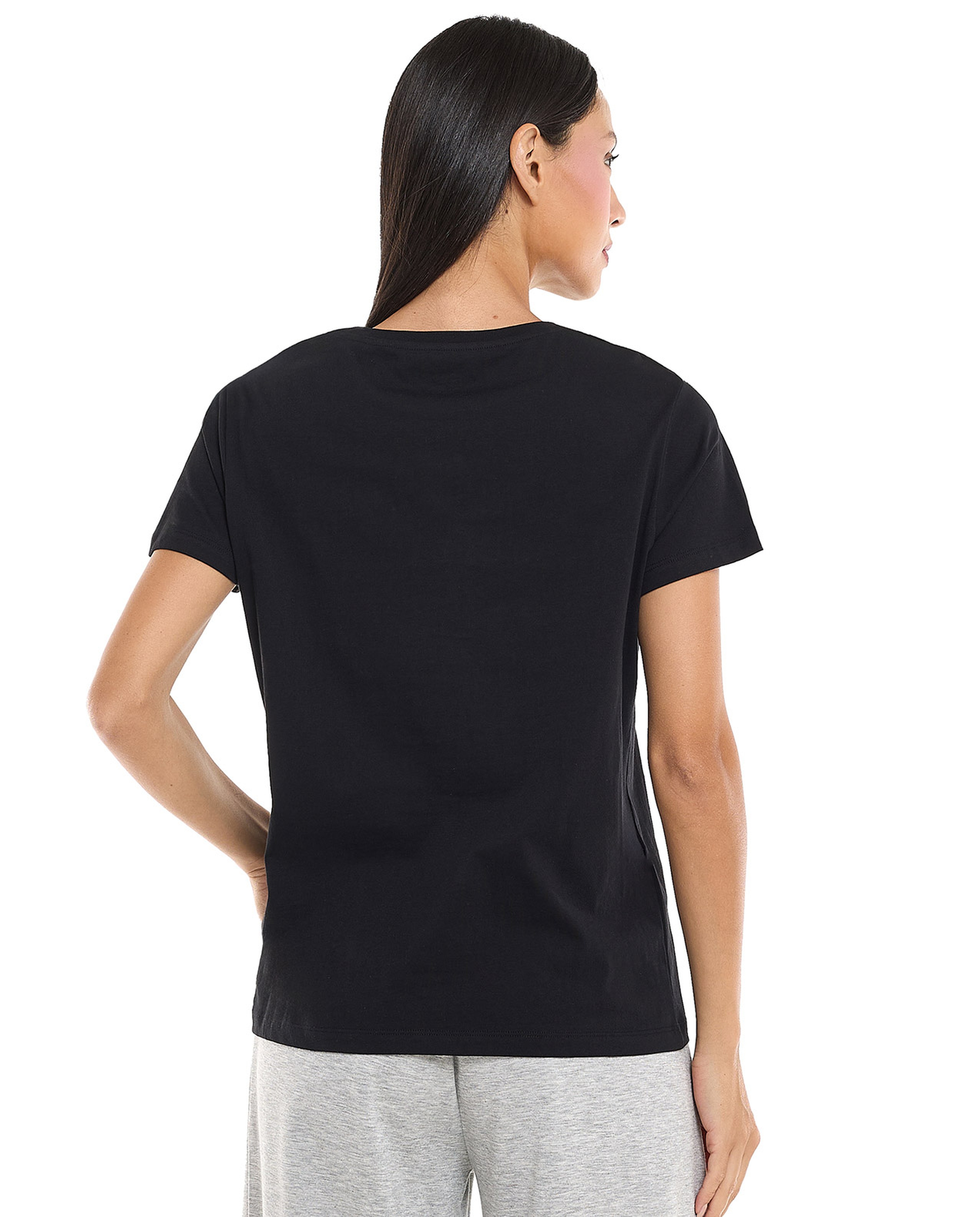 Embellished T-Shirt with Crew Neck and Short Sleeves