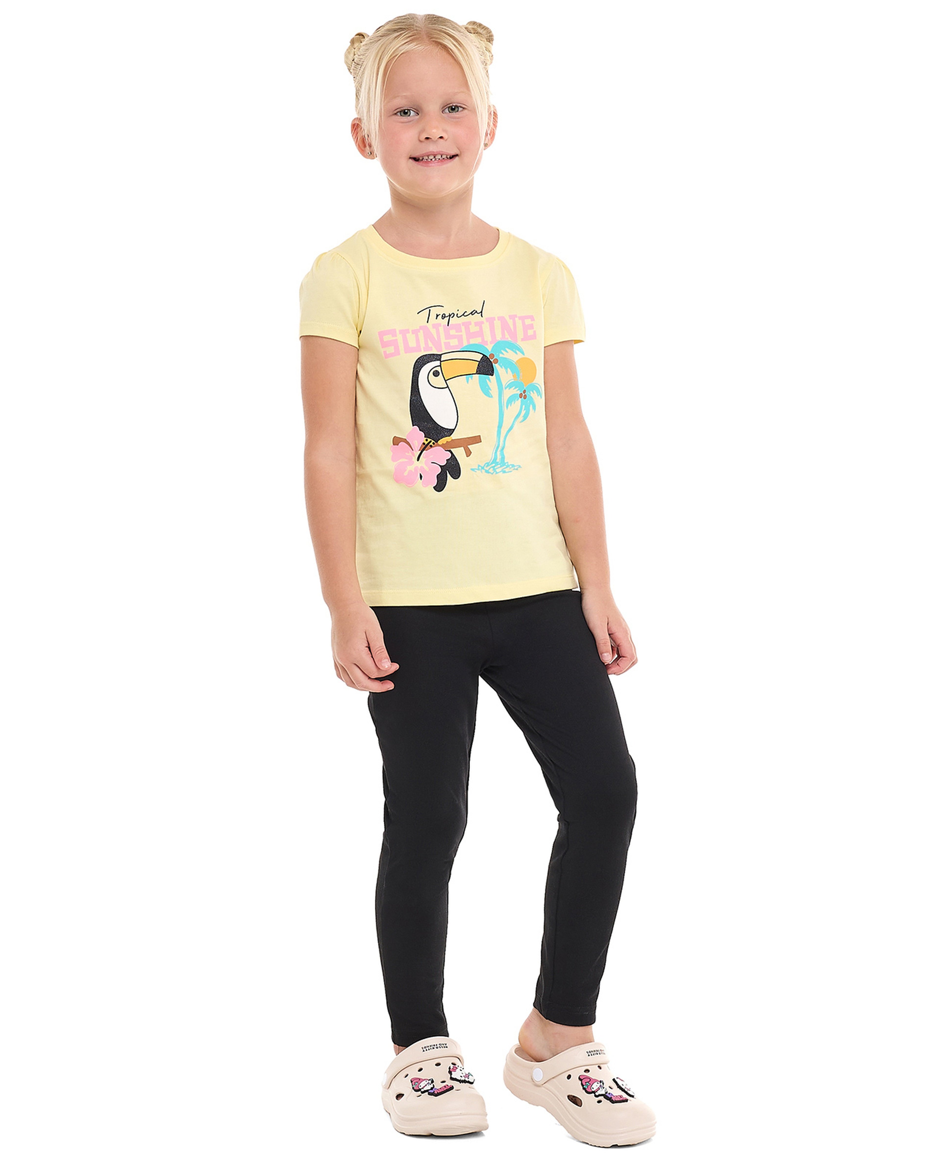 بنطال ضيق سادة بخصر مرن