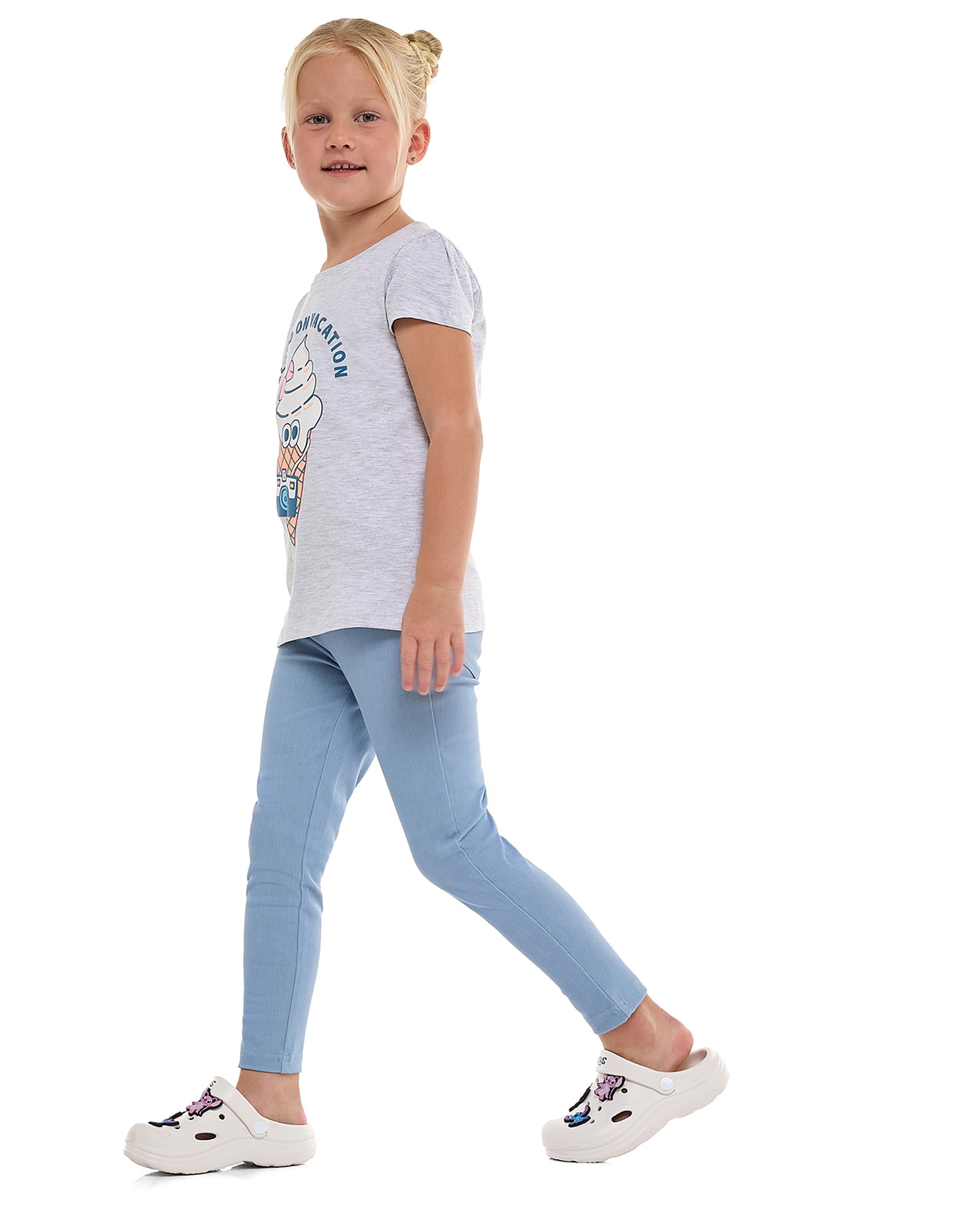 Solid Skinny Fit Pants with Elastic Waist