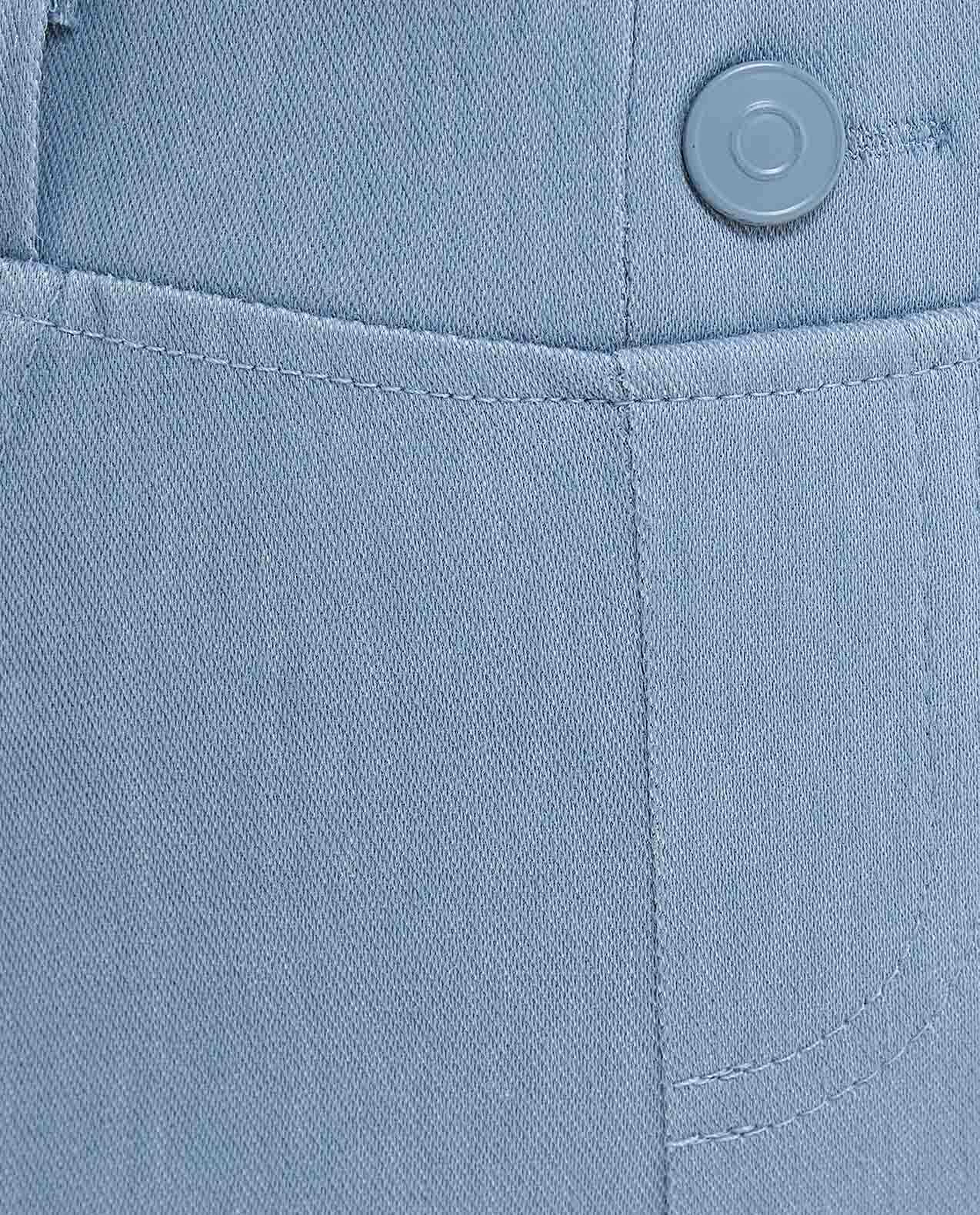 Solid Skinny Fit Pants with Elastic Waist