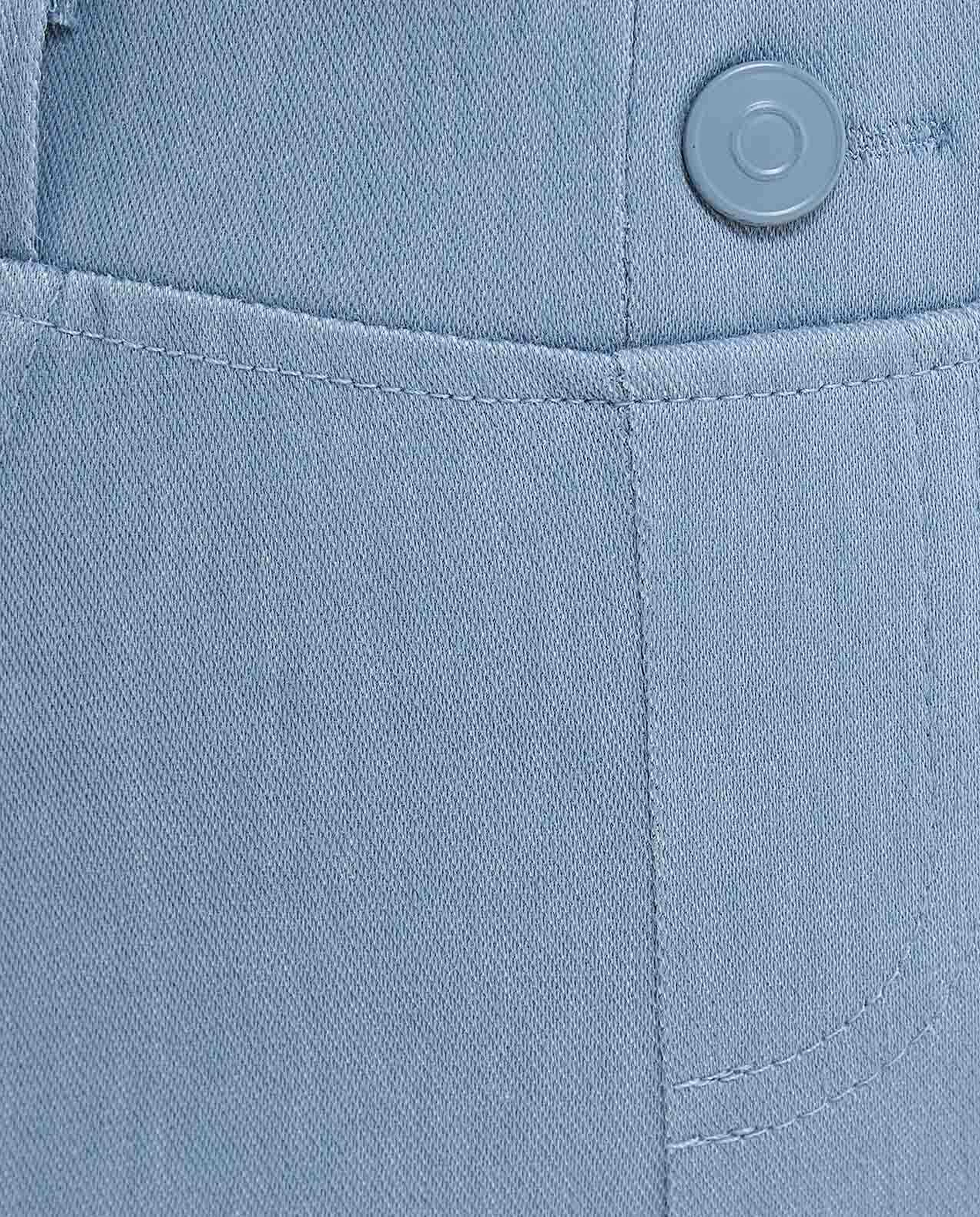 Solid Skinny Fit Pants with Elastic Waist