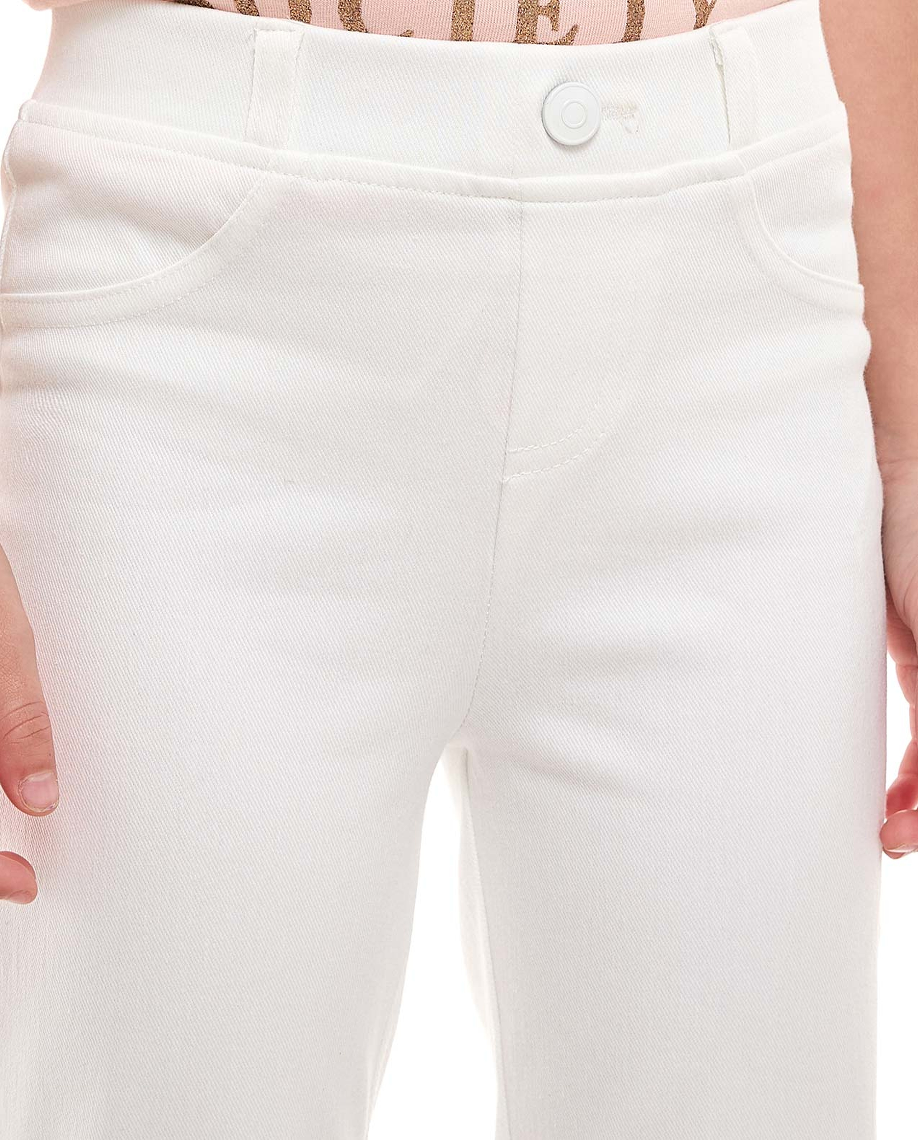 Solid Skinny Fit Pants with Elastic Waist