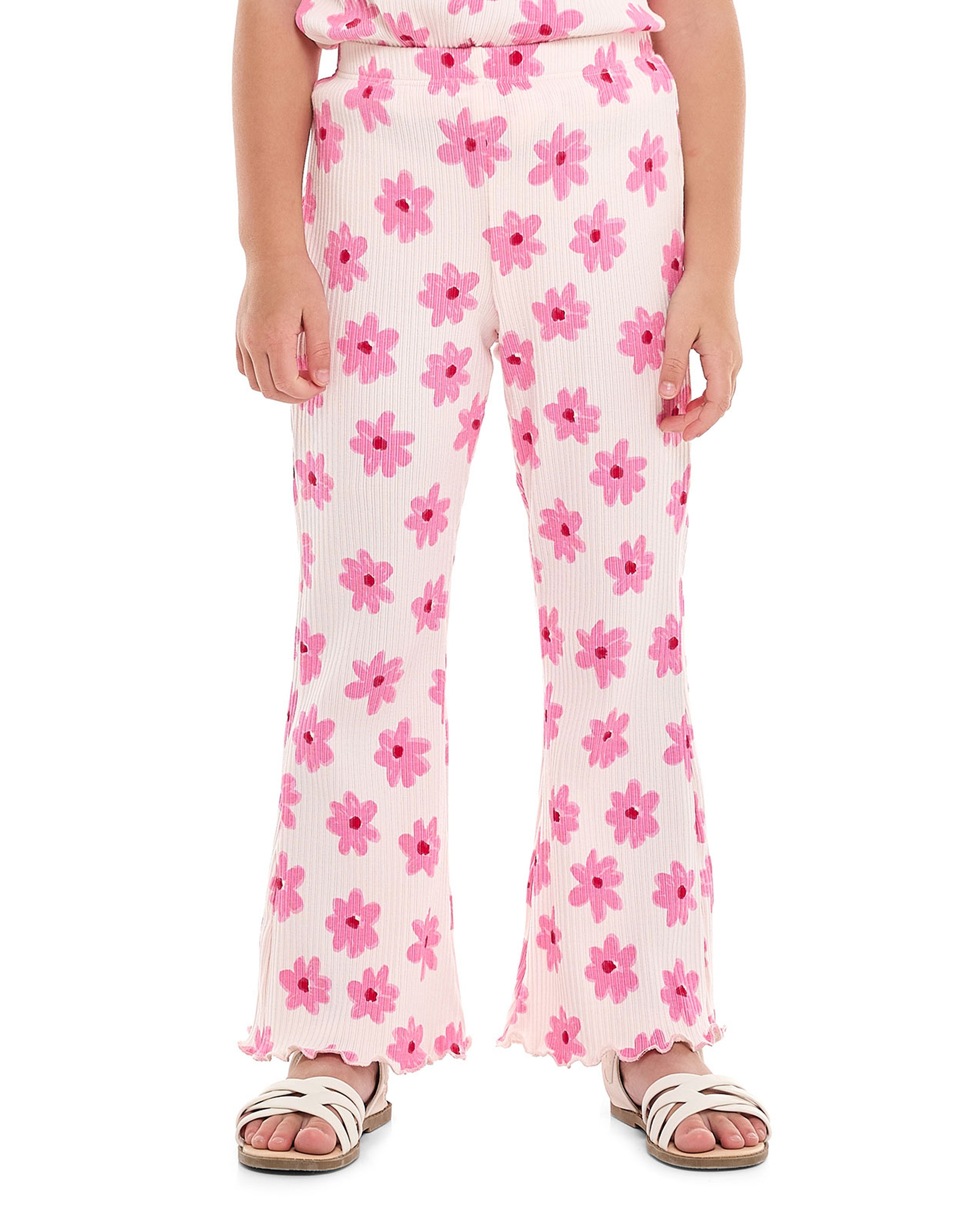 Floral Printed Top and Pants Set