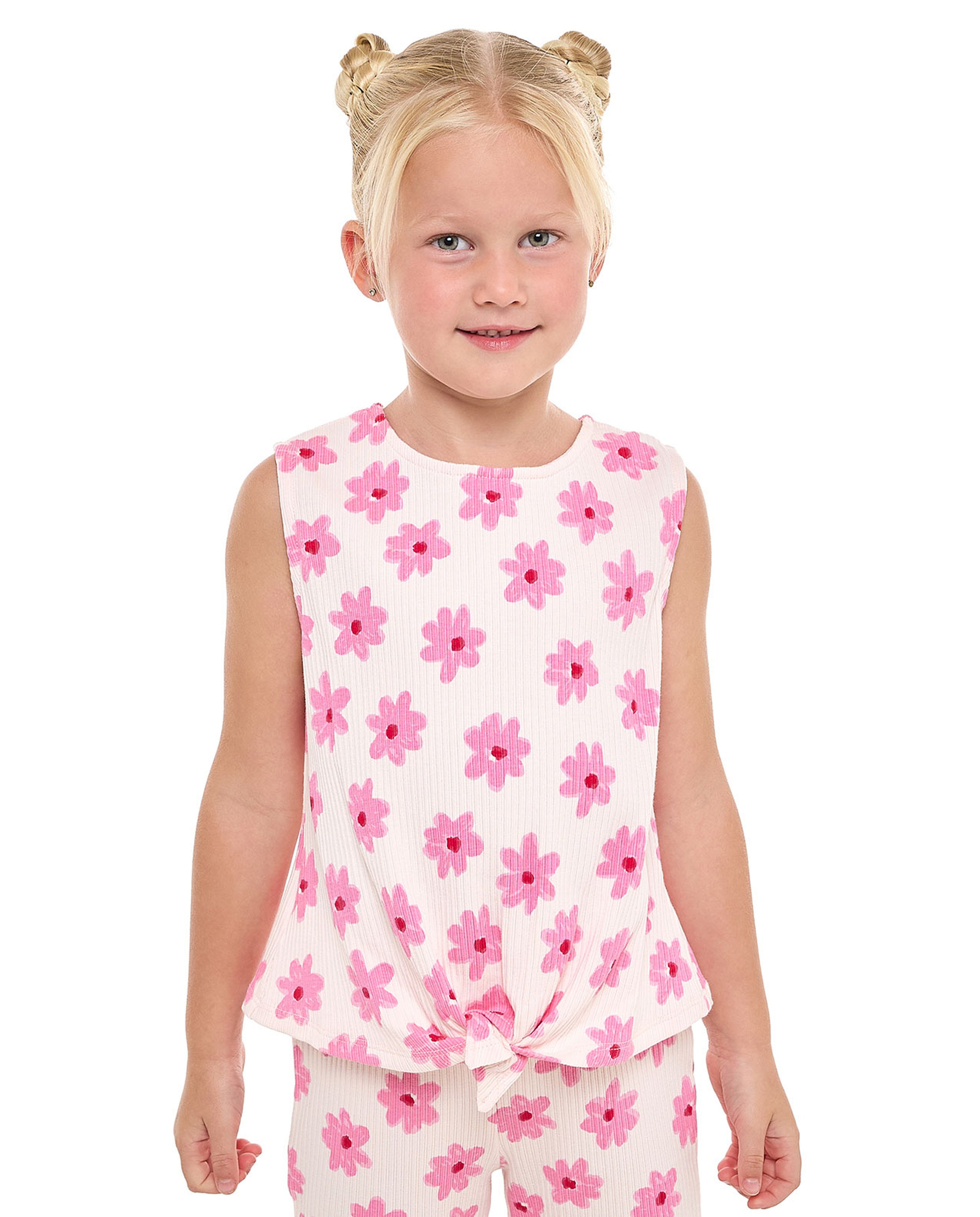 Floral Printed Top and Pants Set