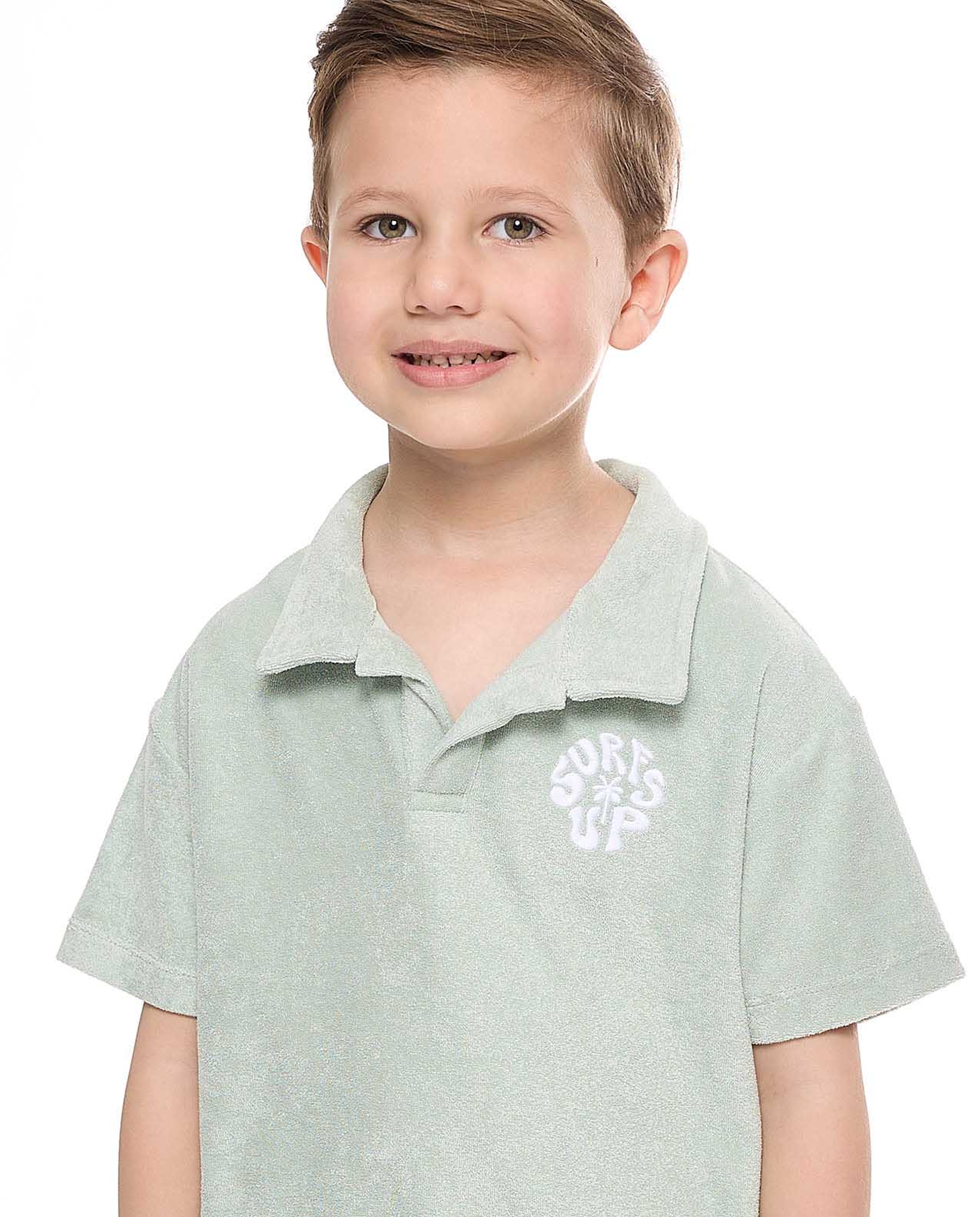 Embroidered Polo T-Shirt with Short Sleeves