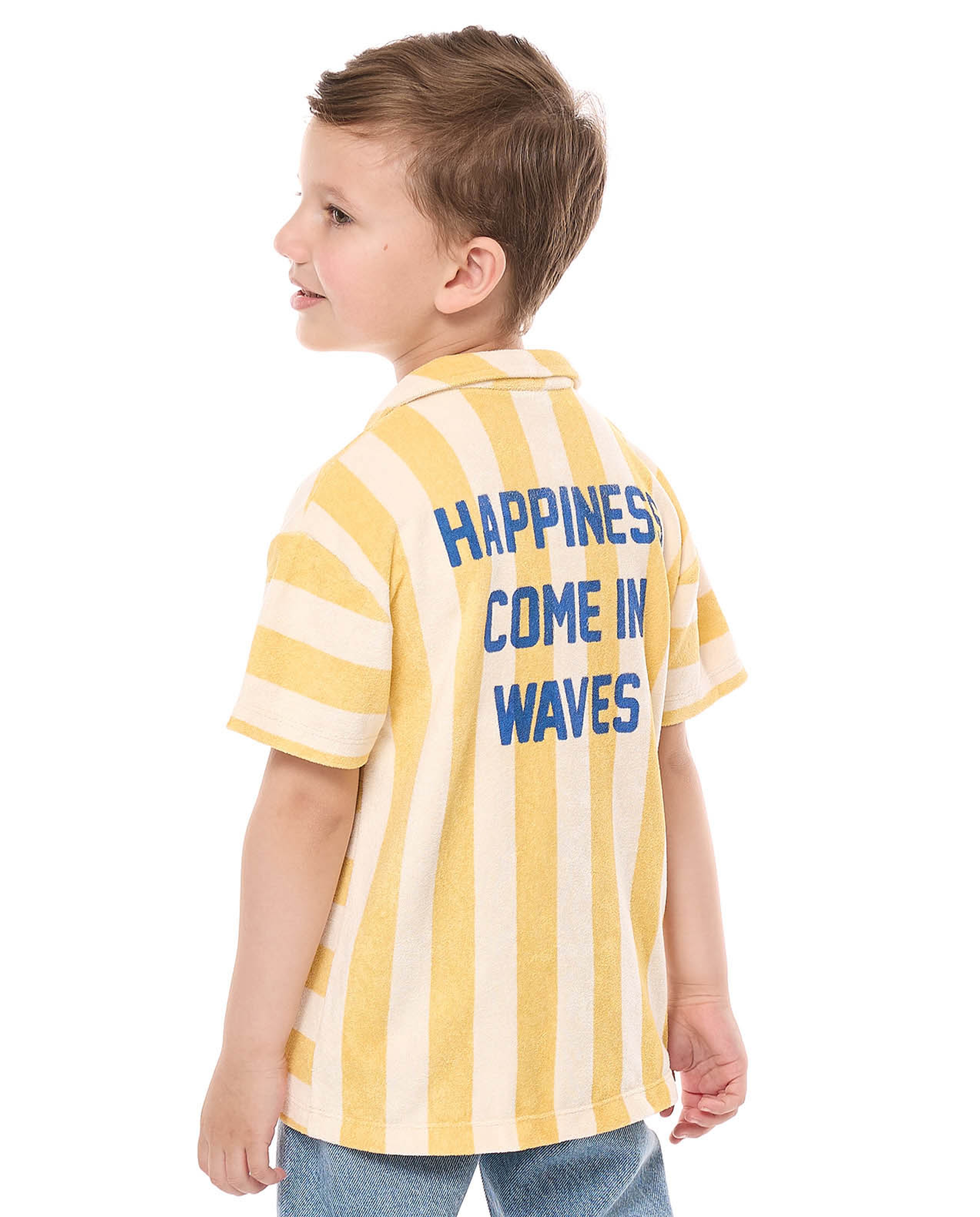 تيشيرت بولو بألوان متناسقة وأكمام قصيرة