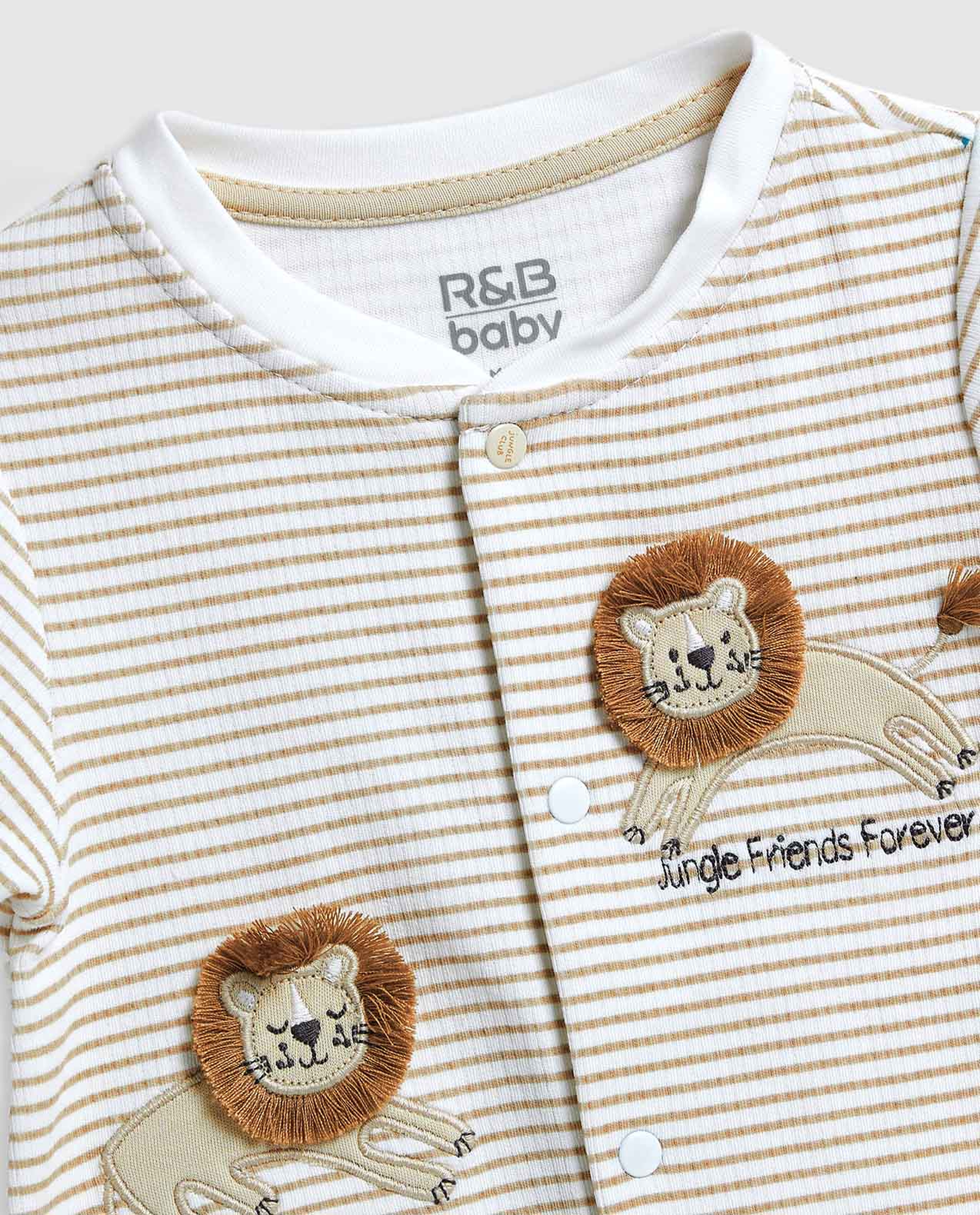 Embroidered Rompers and Cap Set