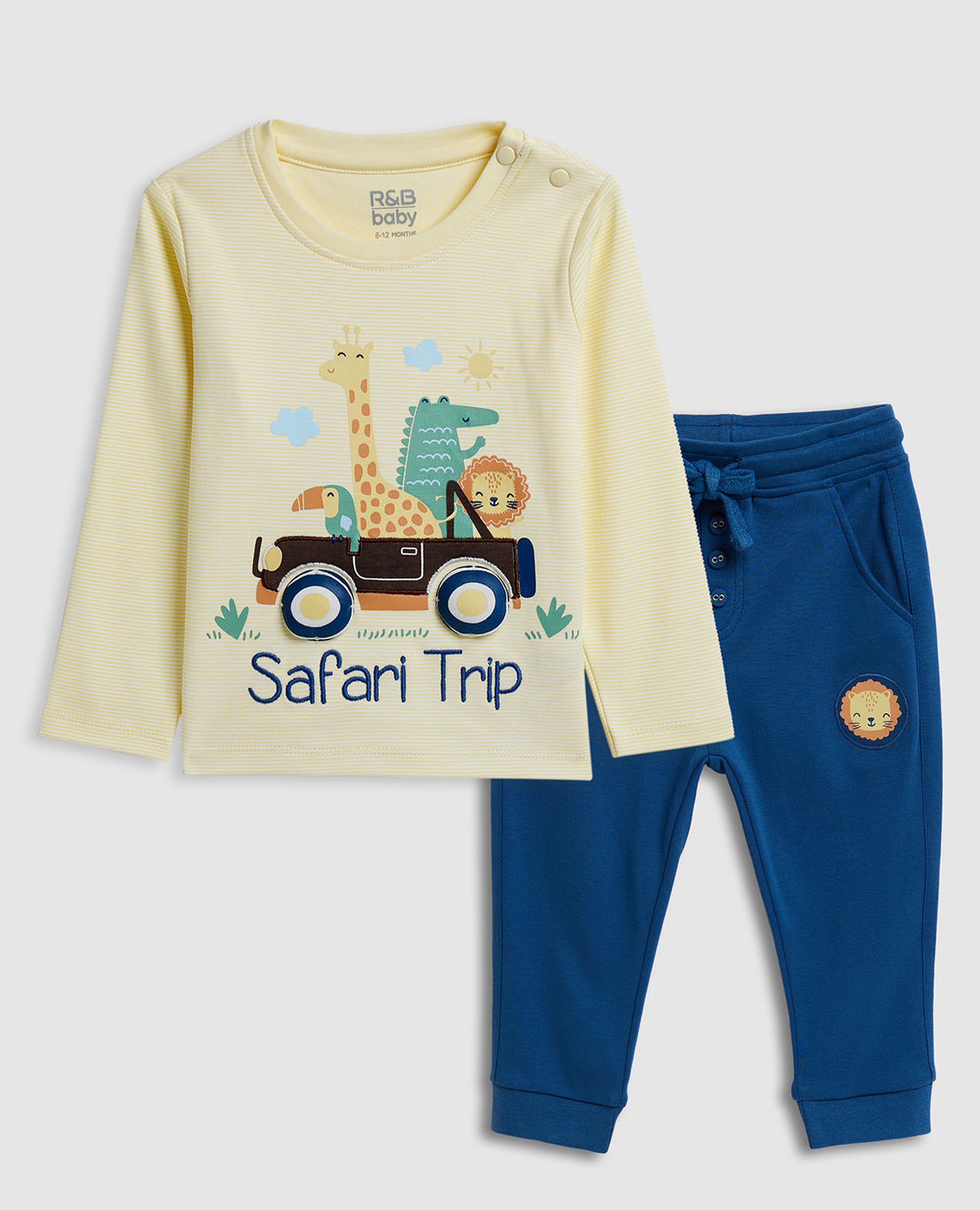 Printed T-Shirt and Joggers Set