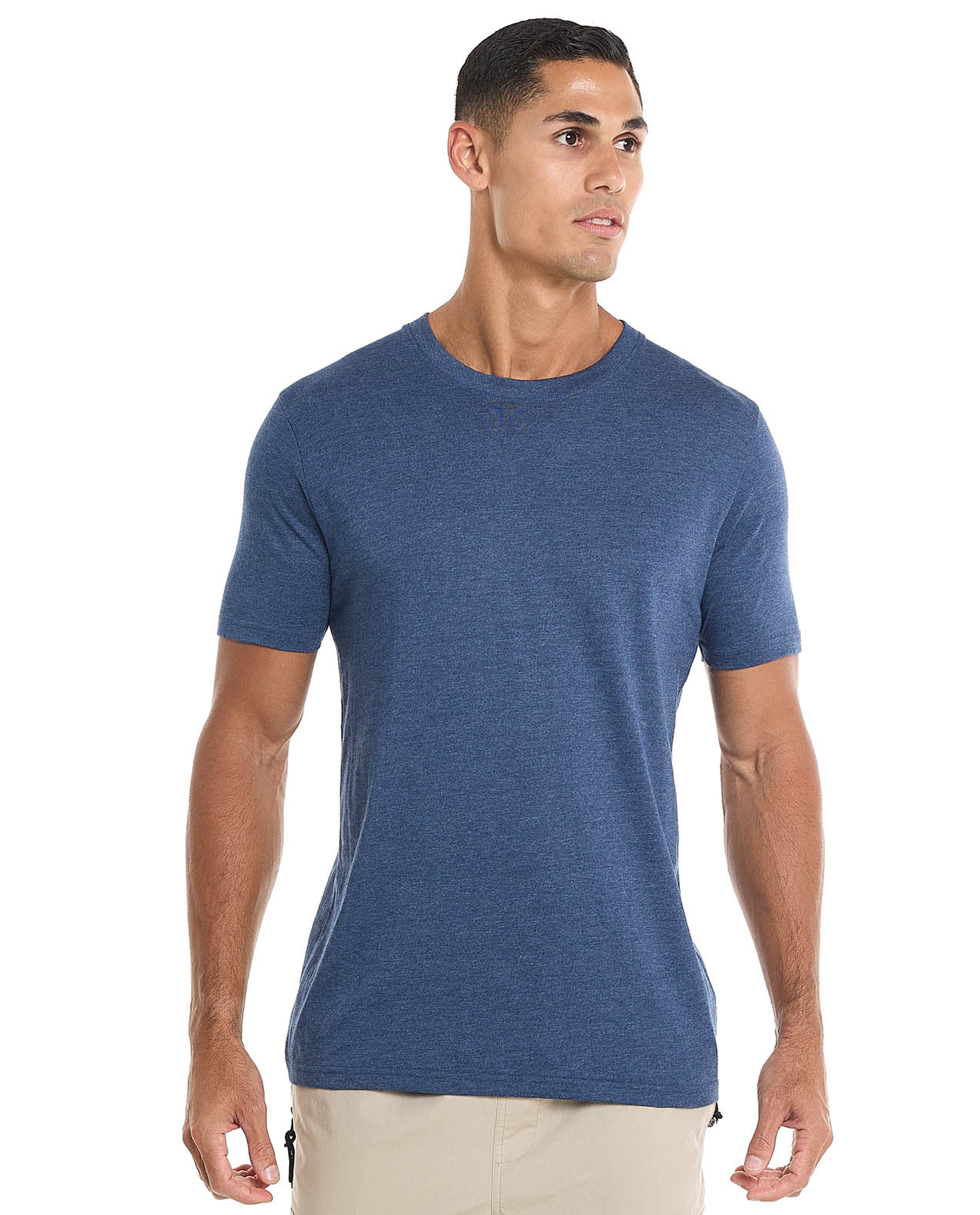 Solid T-Shirt with Crew Neck and Short Sleeves